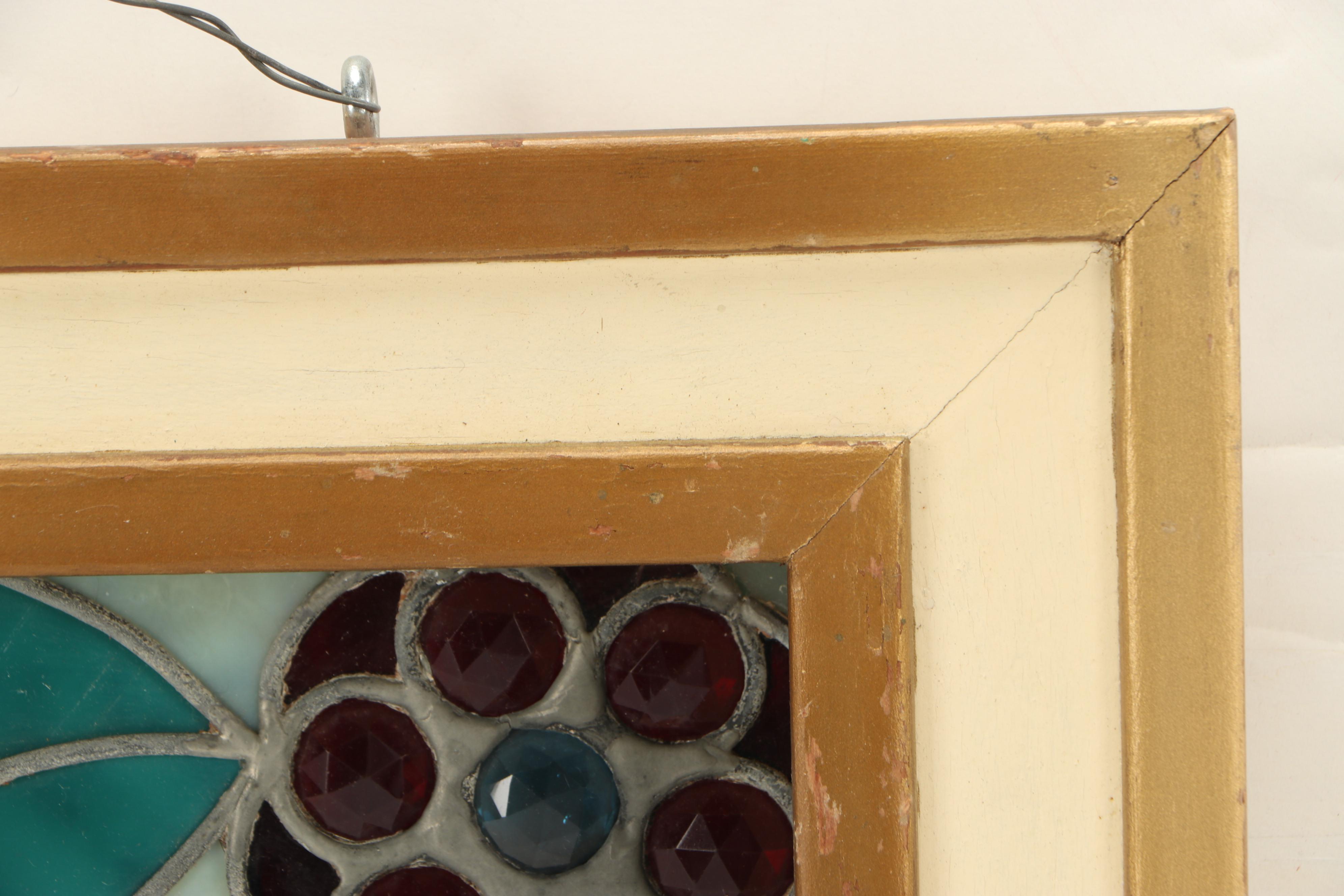 Stained Glass Window in Shadow Box Frame