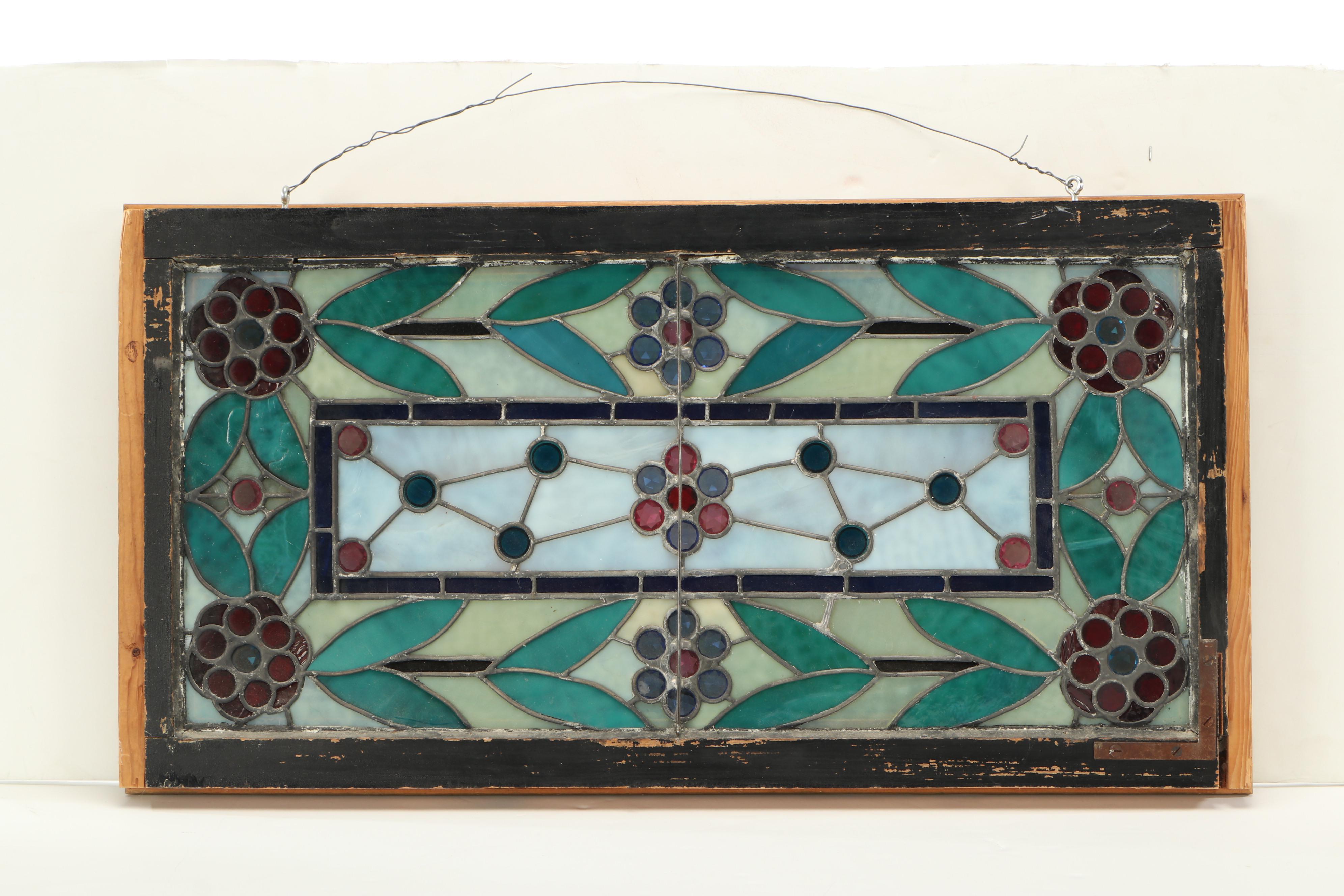 Stained Glass Window in Shadow Box Frame