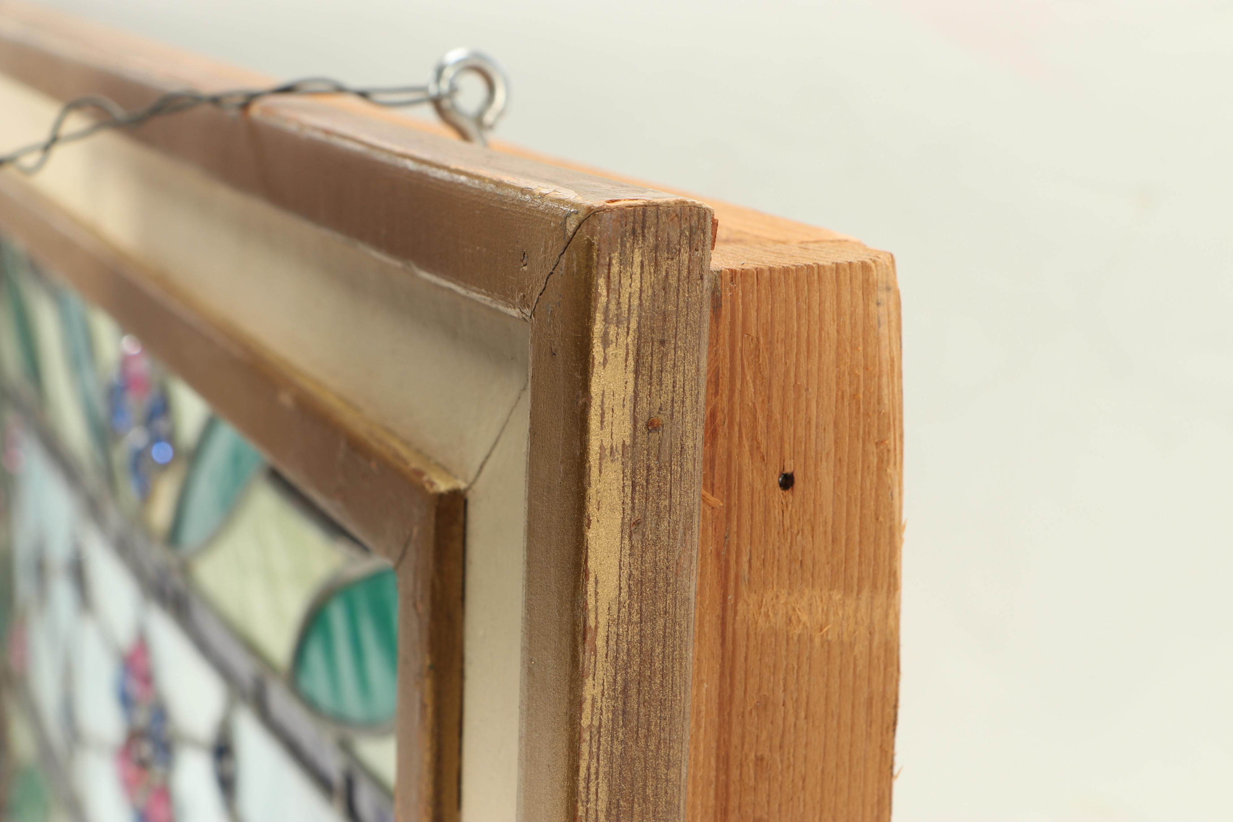 Stained Glass Window in Shadow Box Frame