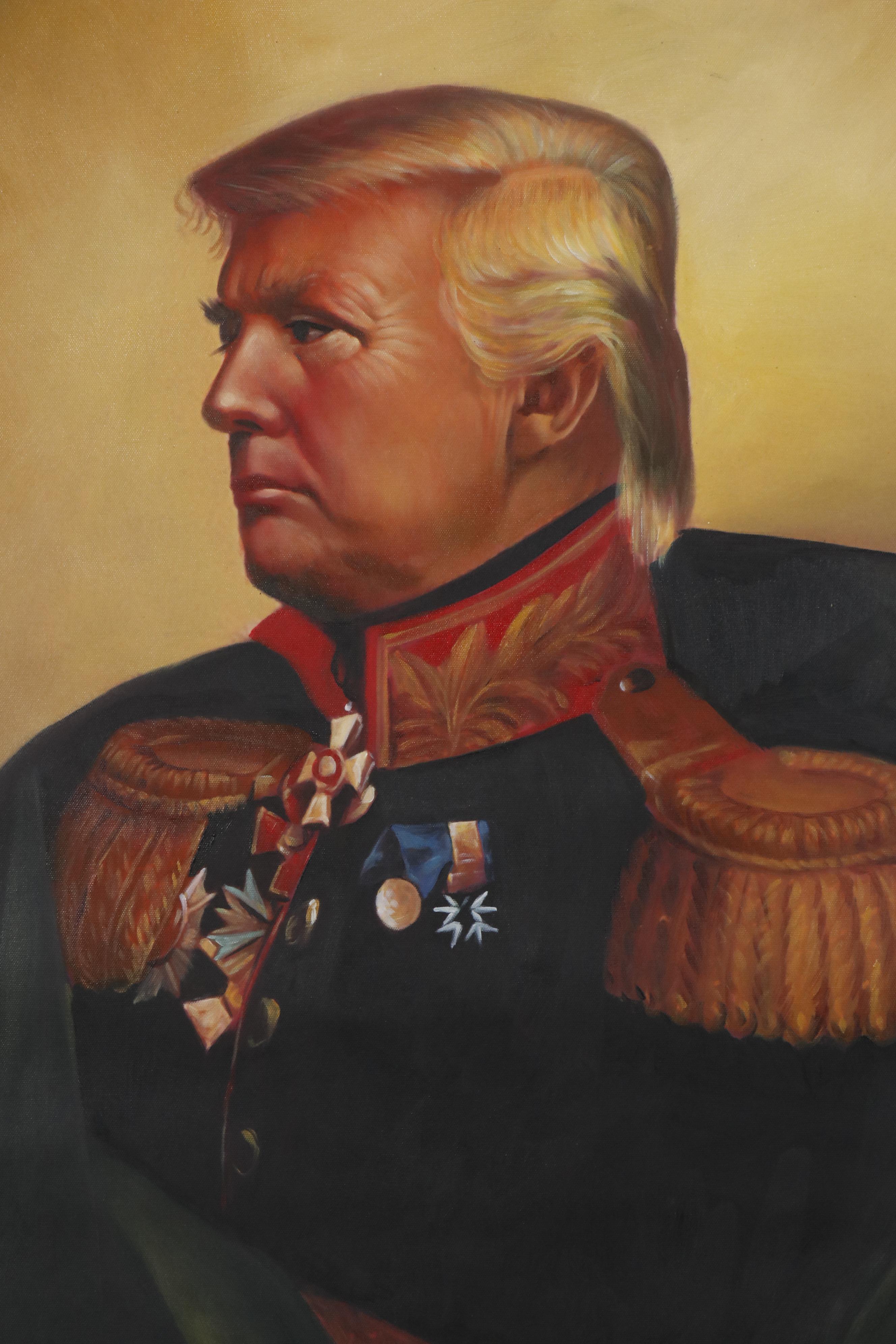 Oil Painting after Steve Payne in the Manner of George Dawe "Donald Trump"