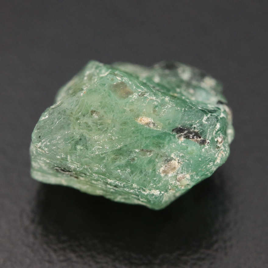 Loose 6.62 CT Rough Emerald Gemstone