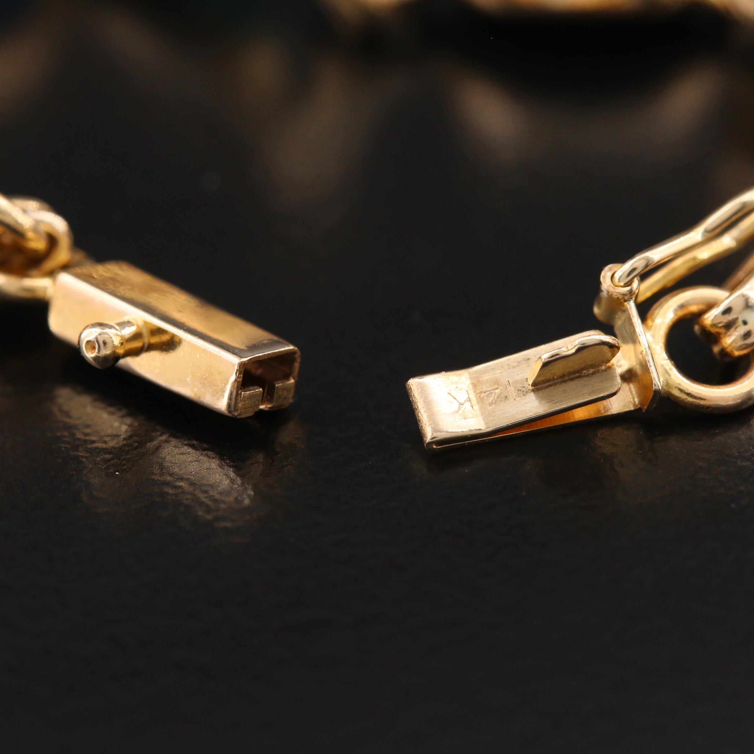 14K Scarab Bracelet with Black Onyx, Unakite, Jasper and Chalcedony