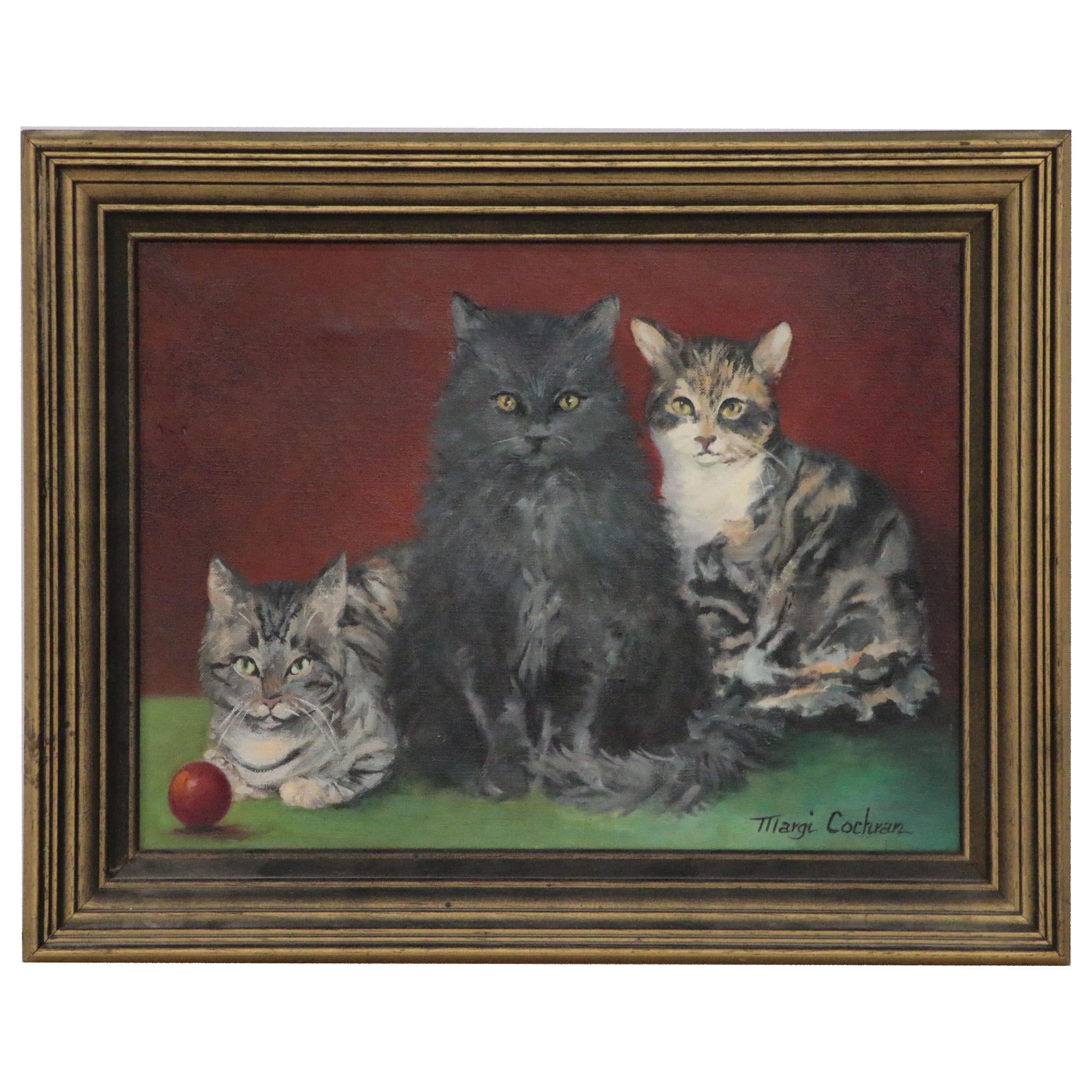 Margi Cochran Oil Painting of Cats