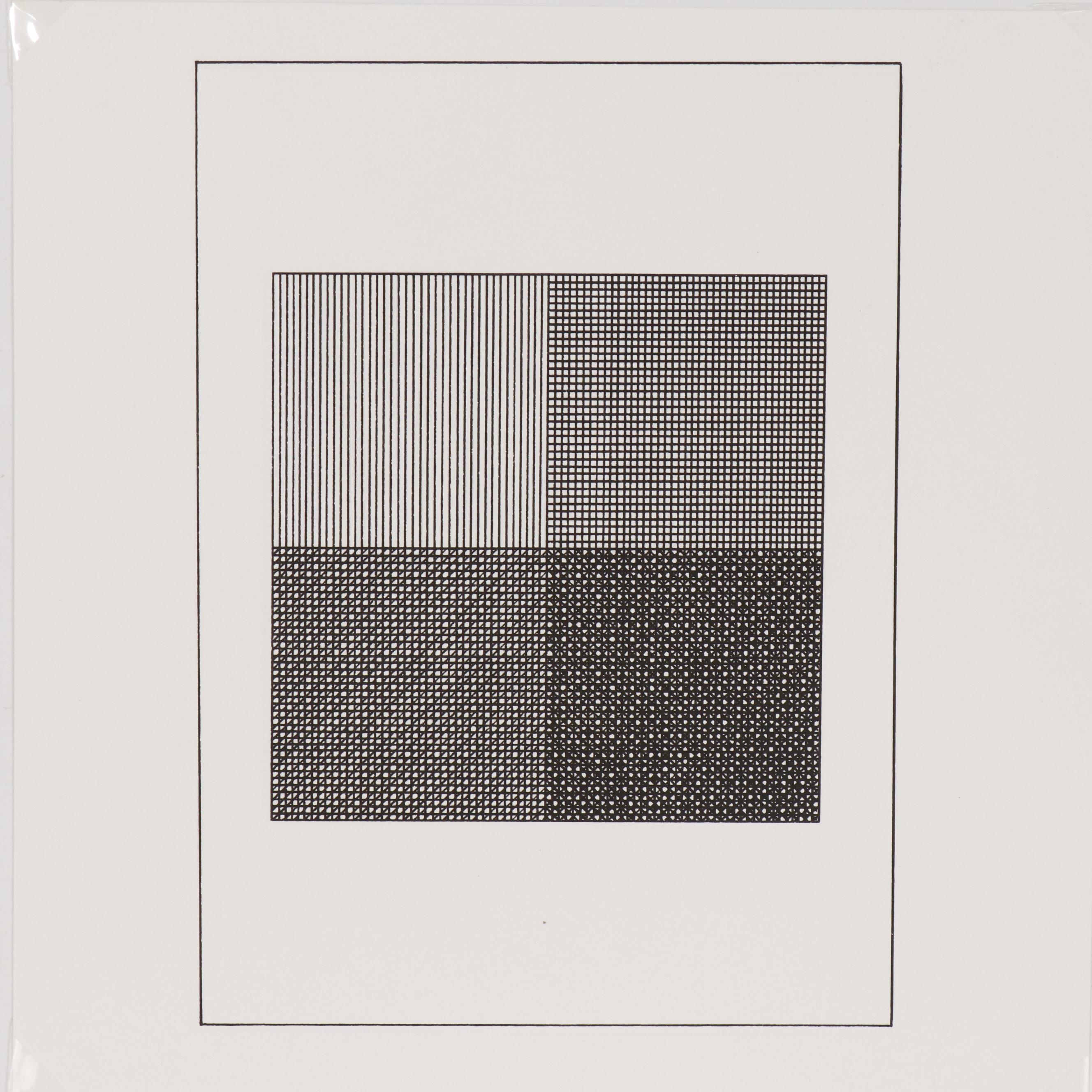 Sol LeWitt Silkscreen for "Ficciones", 1984