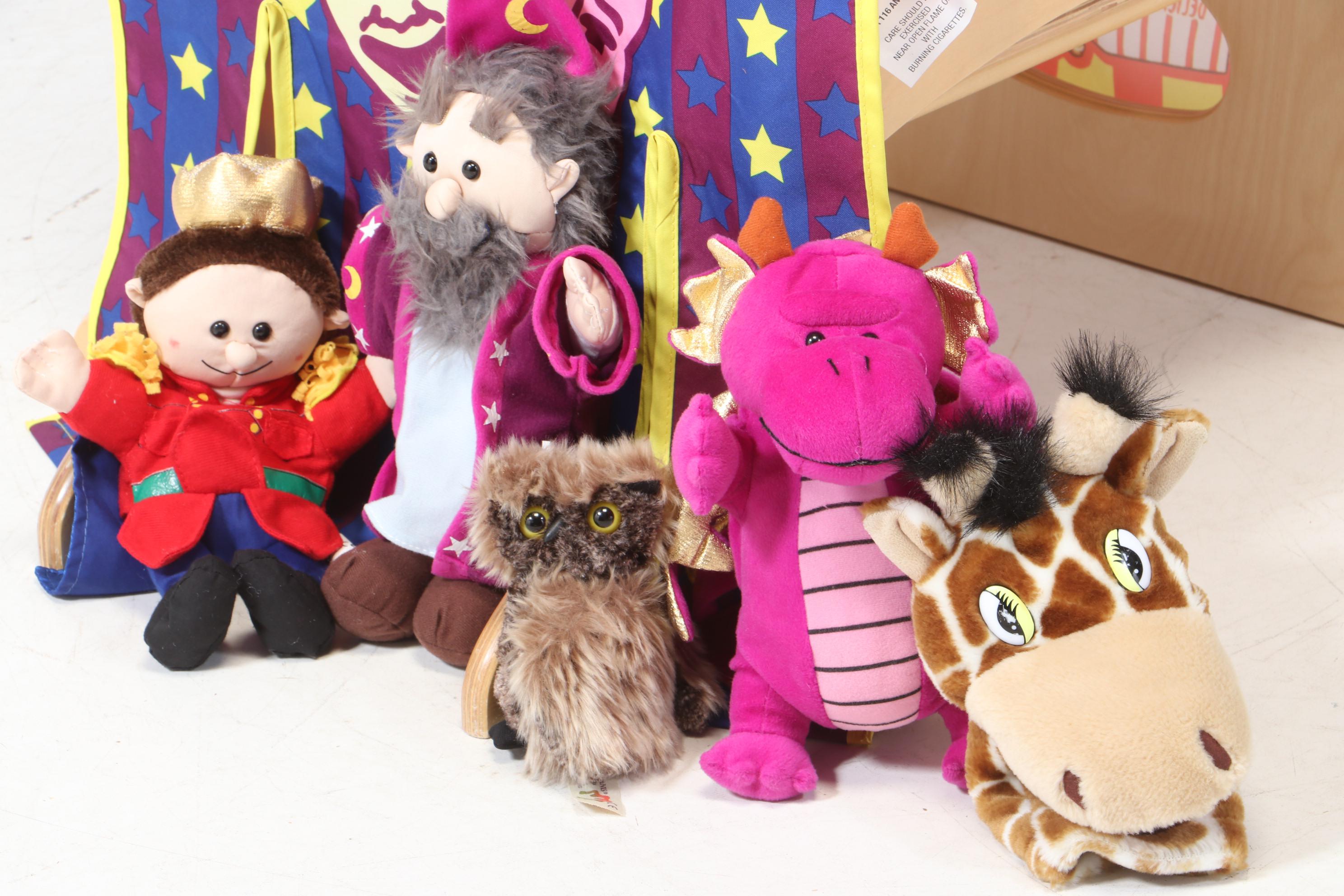 The Learning Tower Wooden Step Stool and Platform with Fitted Puppet Show Stage