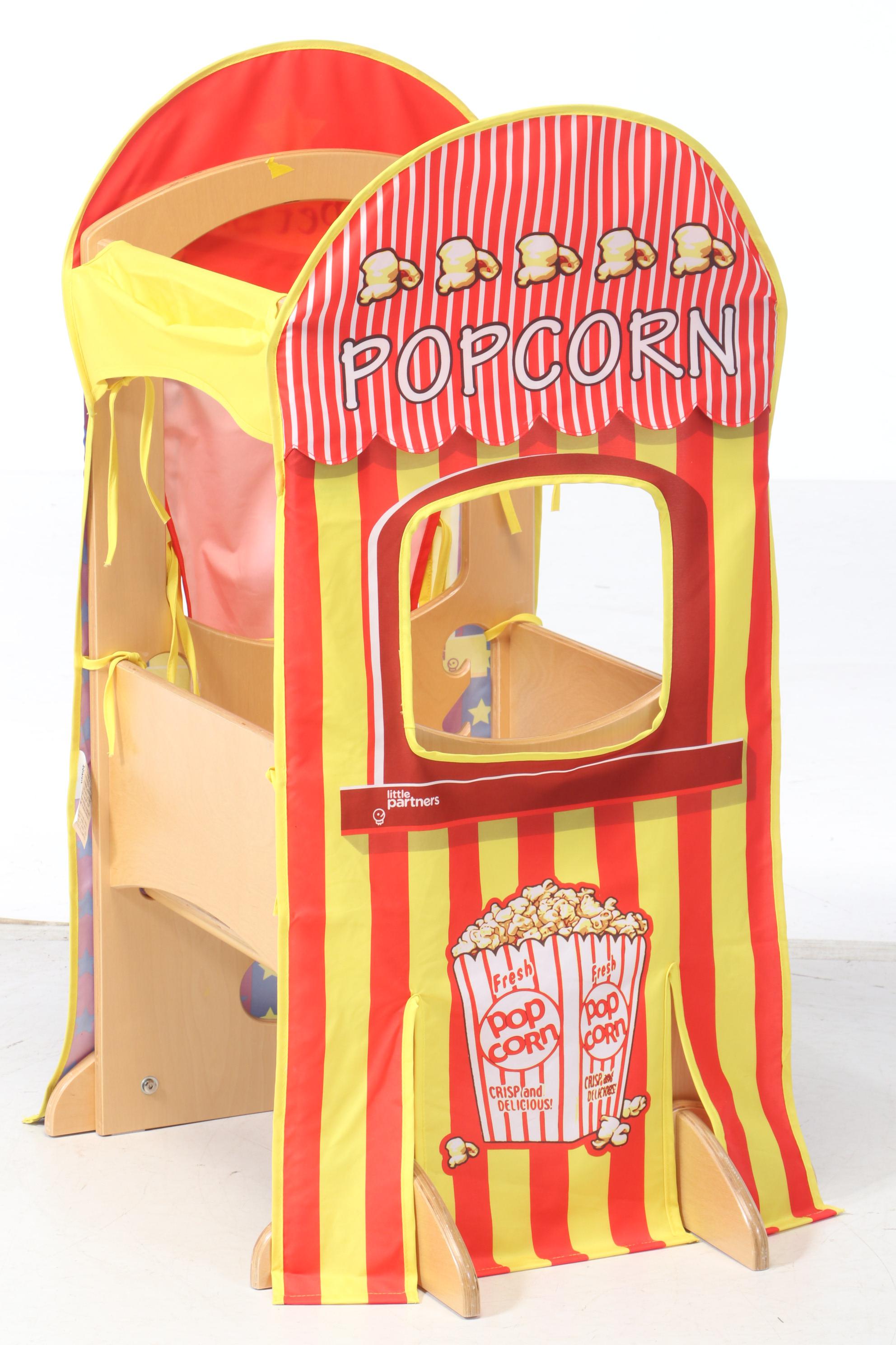 The Learning Tower Wooden Step Stool and Platform with Fitted Puppet Show Stage