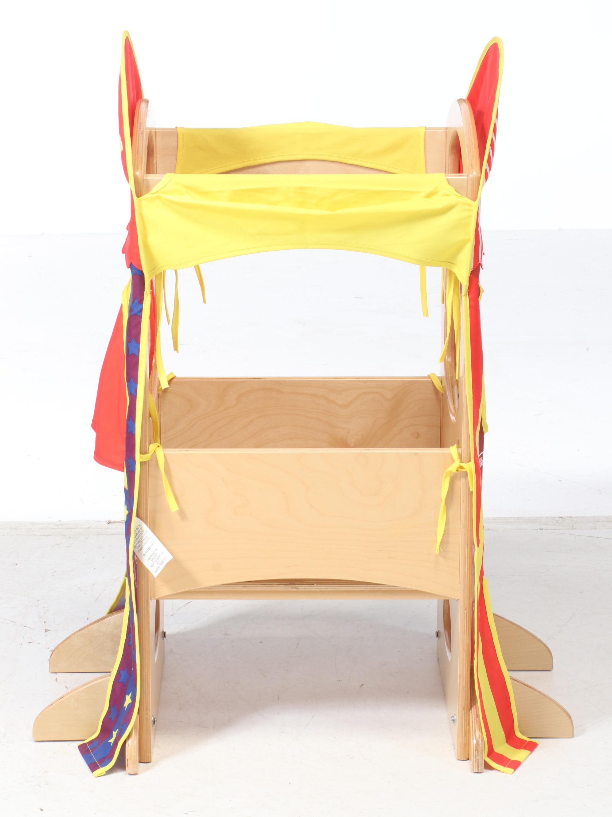 The Learning Tower Wooden Step Stool and Platform with Fitted Puppet Show Stage