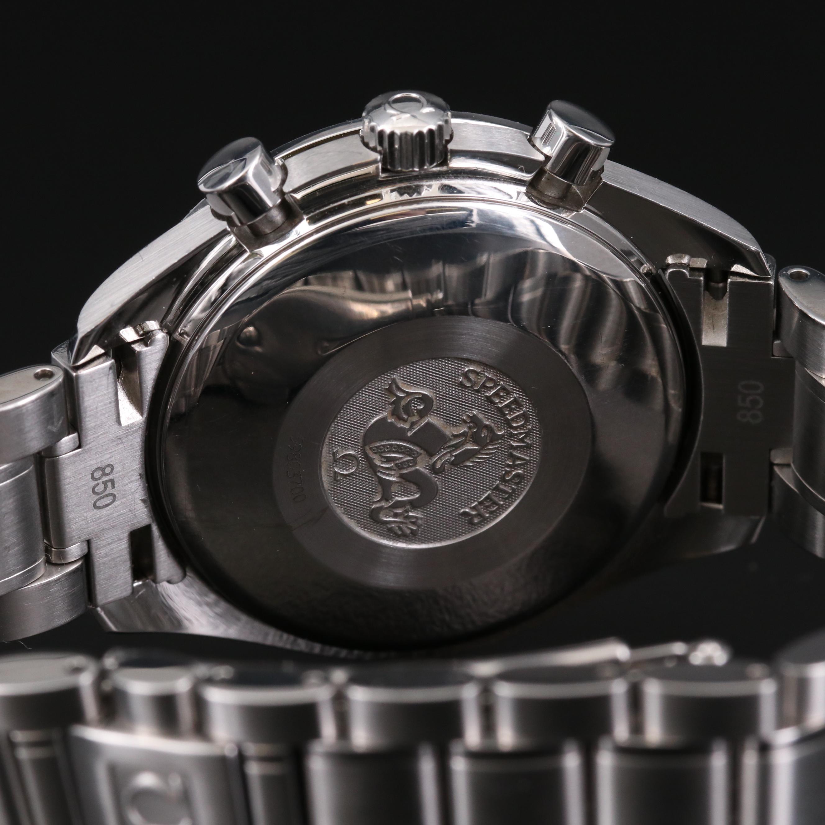 Omega Speedmaster Day-Date Stainless Steel Automatic Chronograph Watch