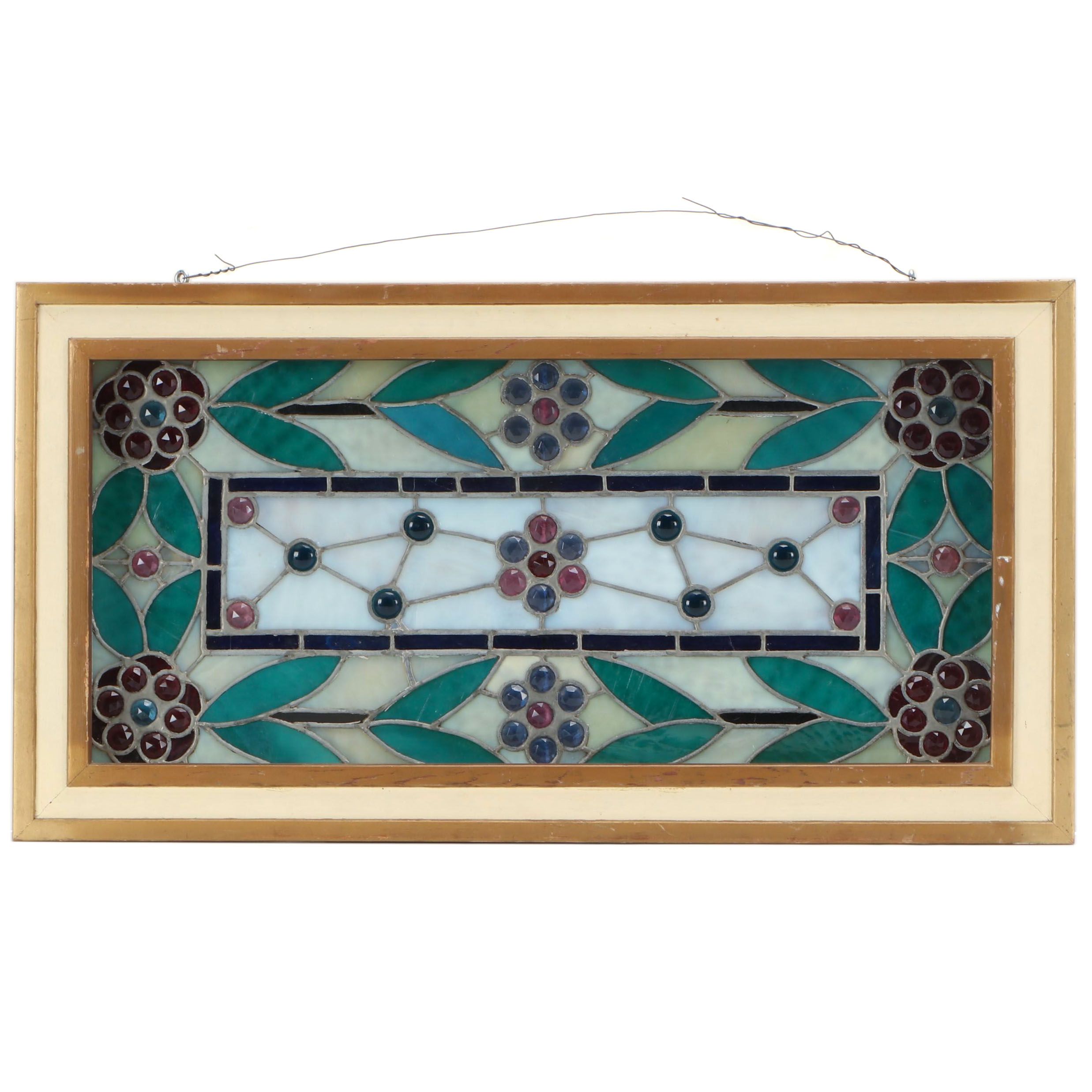 Stained Glass Window in Shadow Box Frame