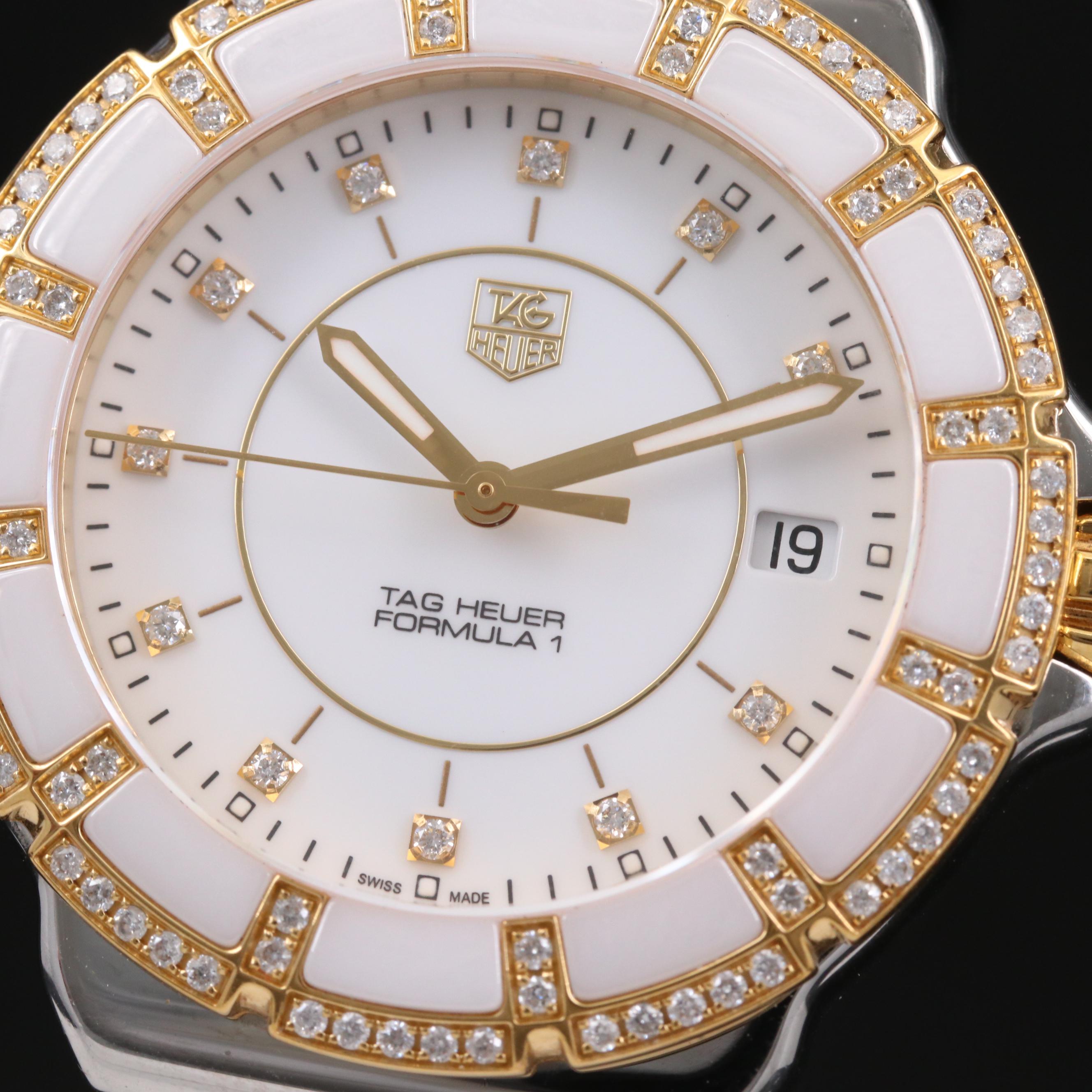 TAG Heuer Formula 1 Diamond Two-Tone Stainless Steel and Ceramic Watch