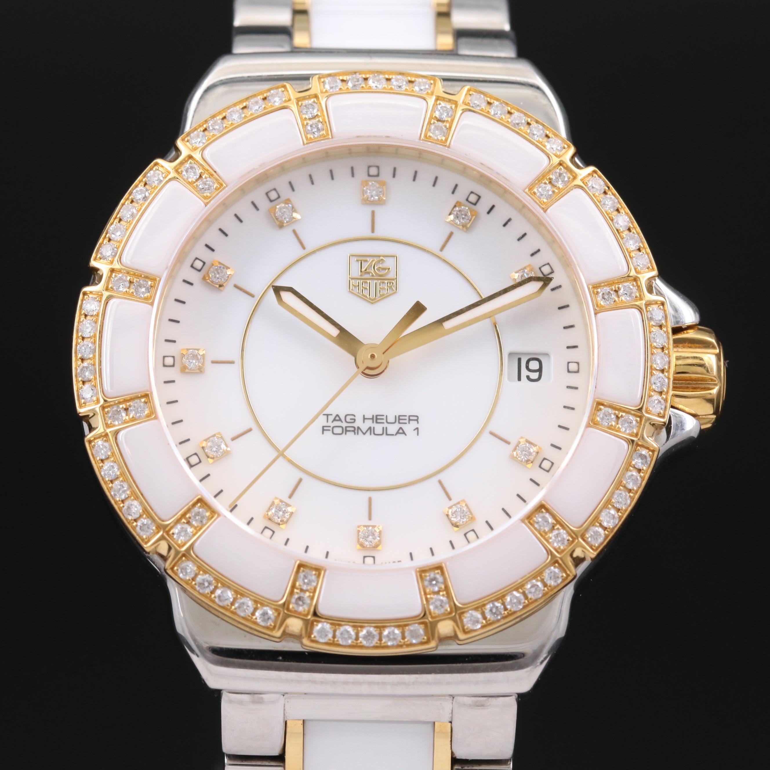 TAG Heuer Formula 1 Diamond Two-Tone Stainless Steel and Ceramic Watch