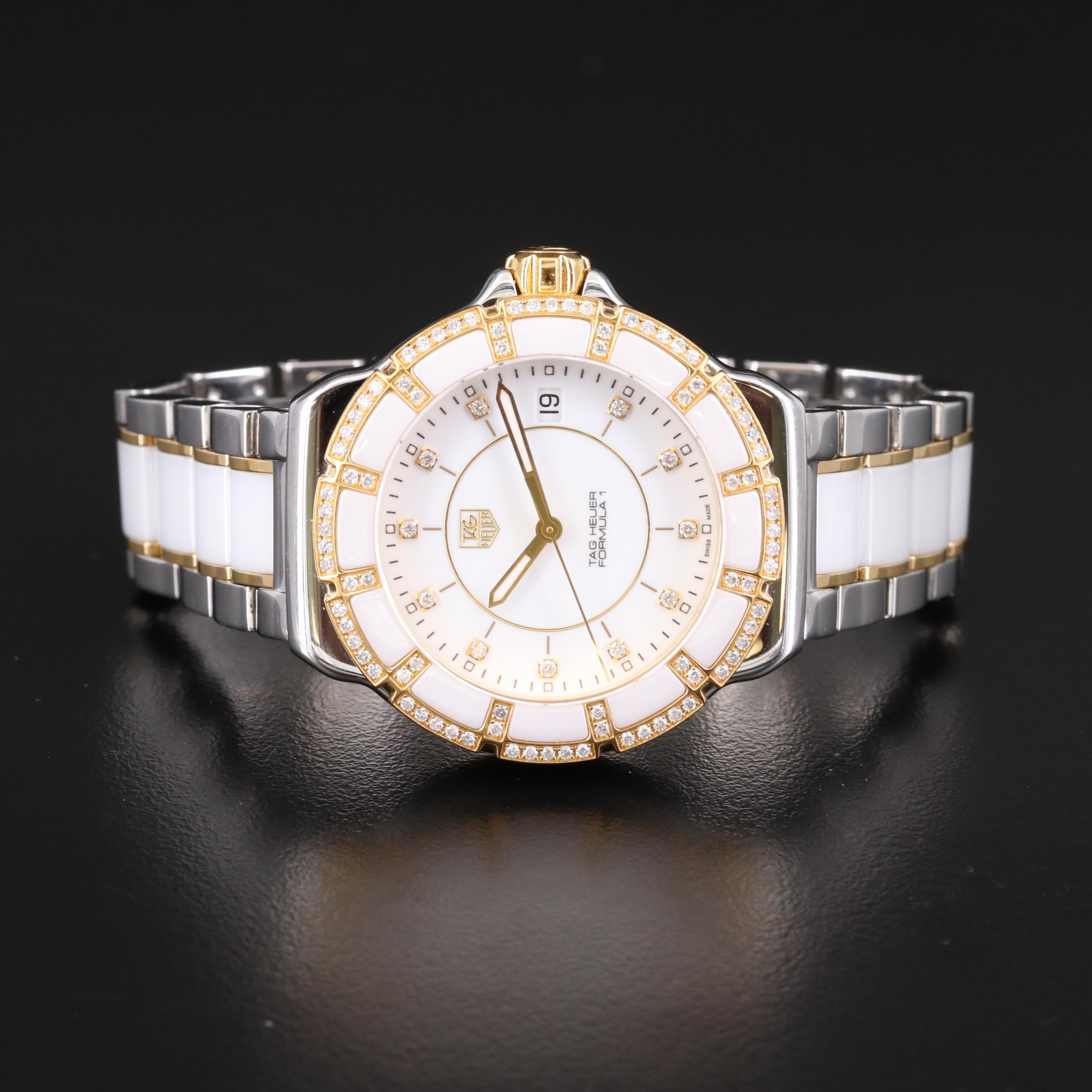 TAG Heuer Formula 1 Diamond Two-Tone Stainless Steel and Ceramic Watch