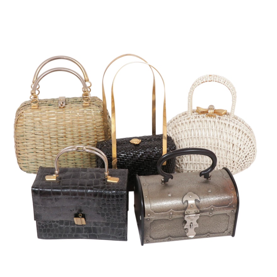 Koret and Other Woven and Leather Top Handle Bags