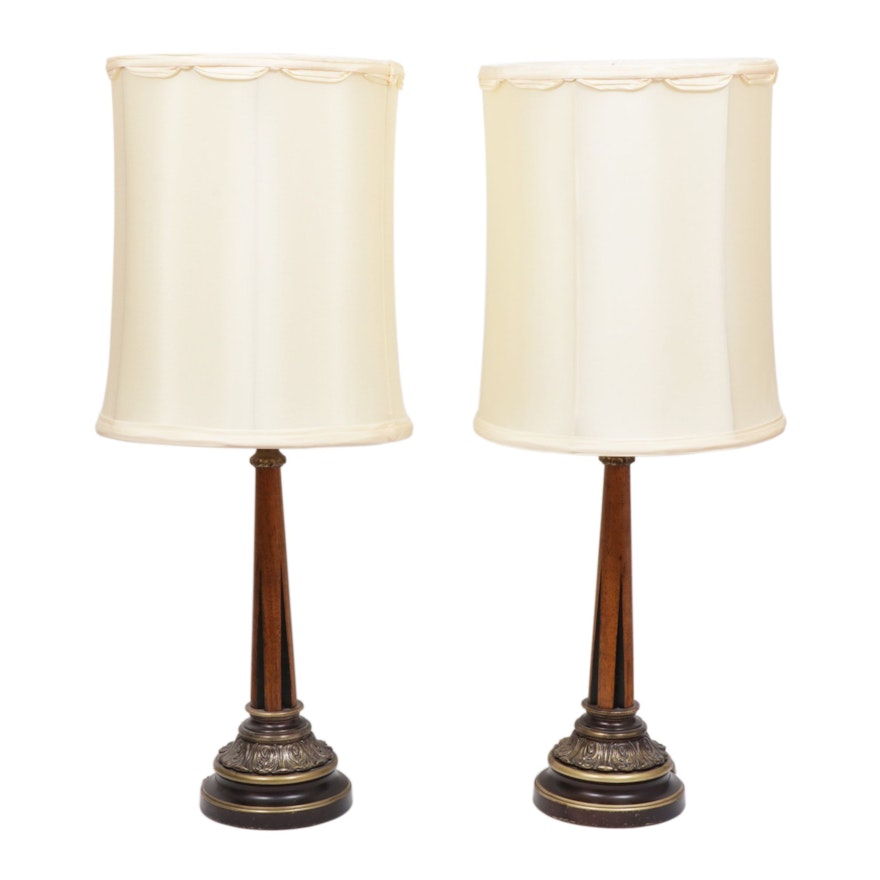 Pair of Art Deco Style Table Lamps, Mid-20th Century