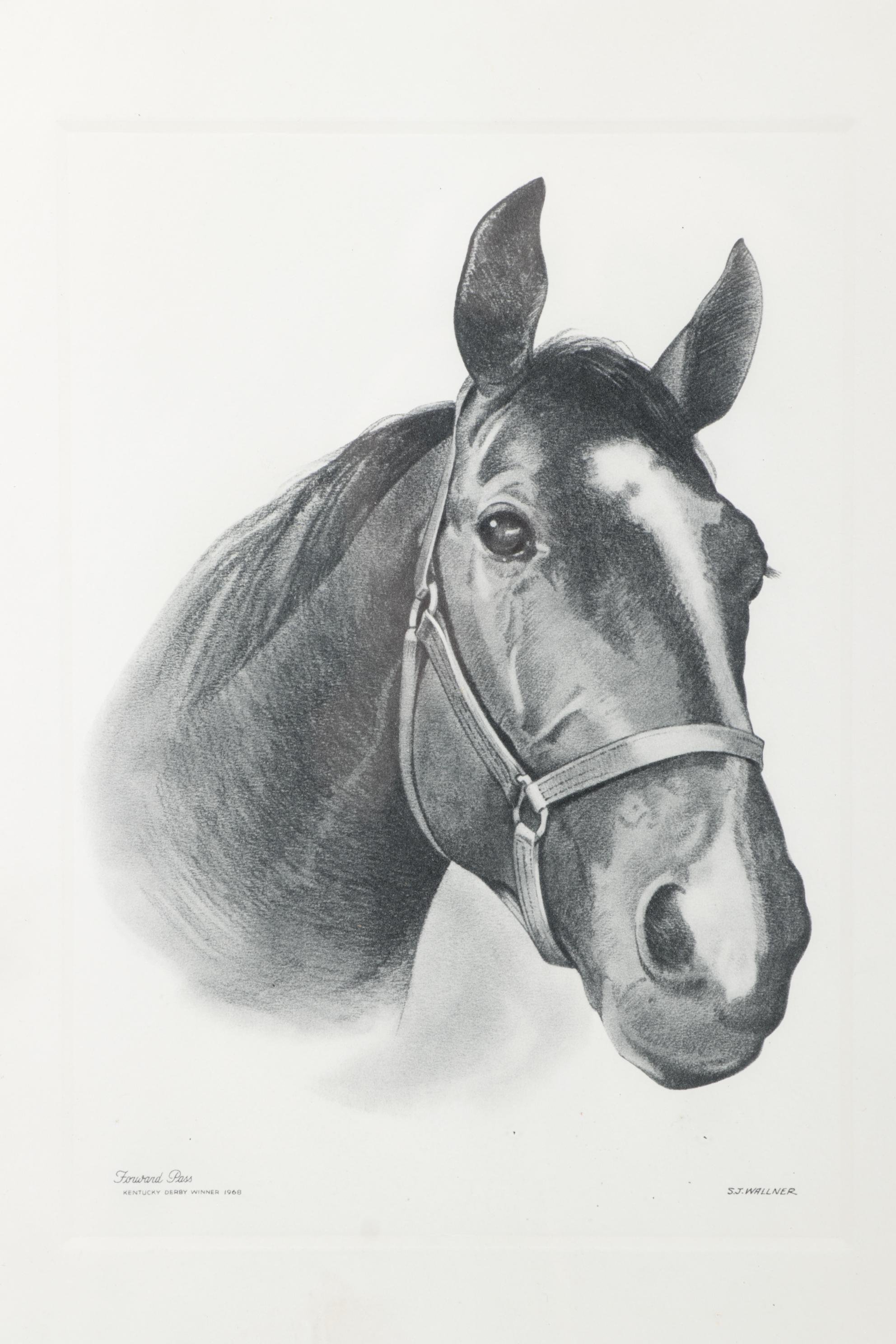 Kentucky Derby "Past Winners" Horse Prints Including Foolish Pleasure