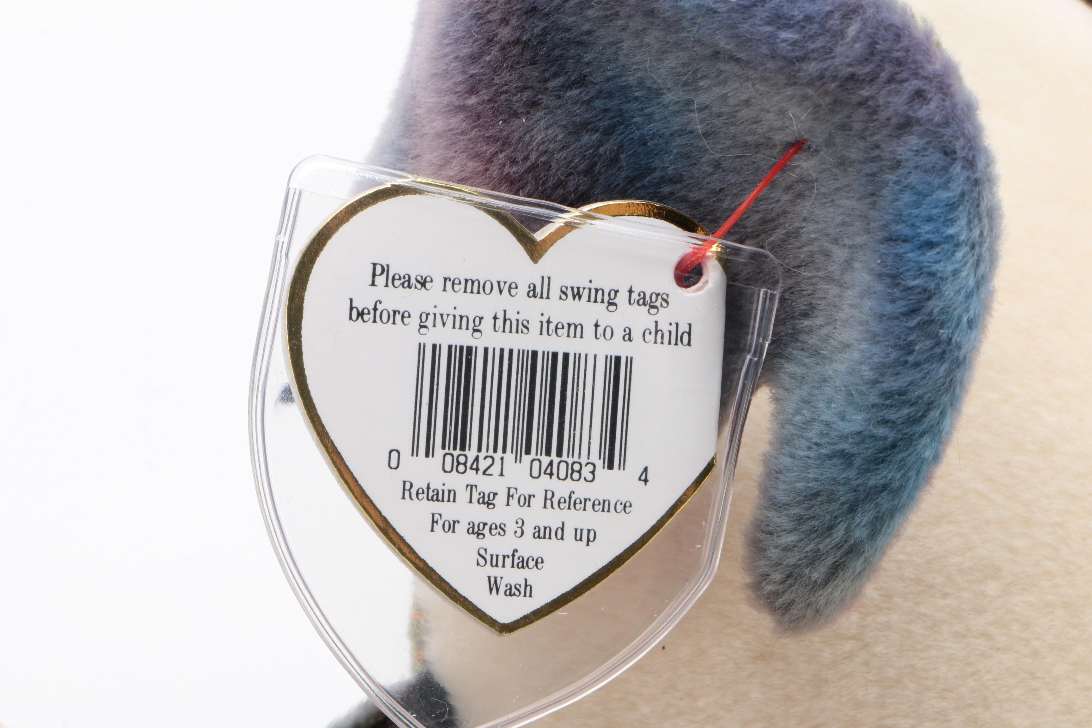 Ty Beanie Baby "Claude" the Crab Stuffed Toy with 4th Generation Swing Tag