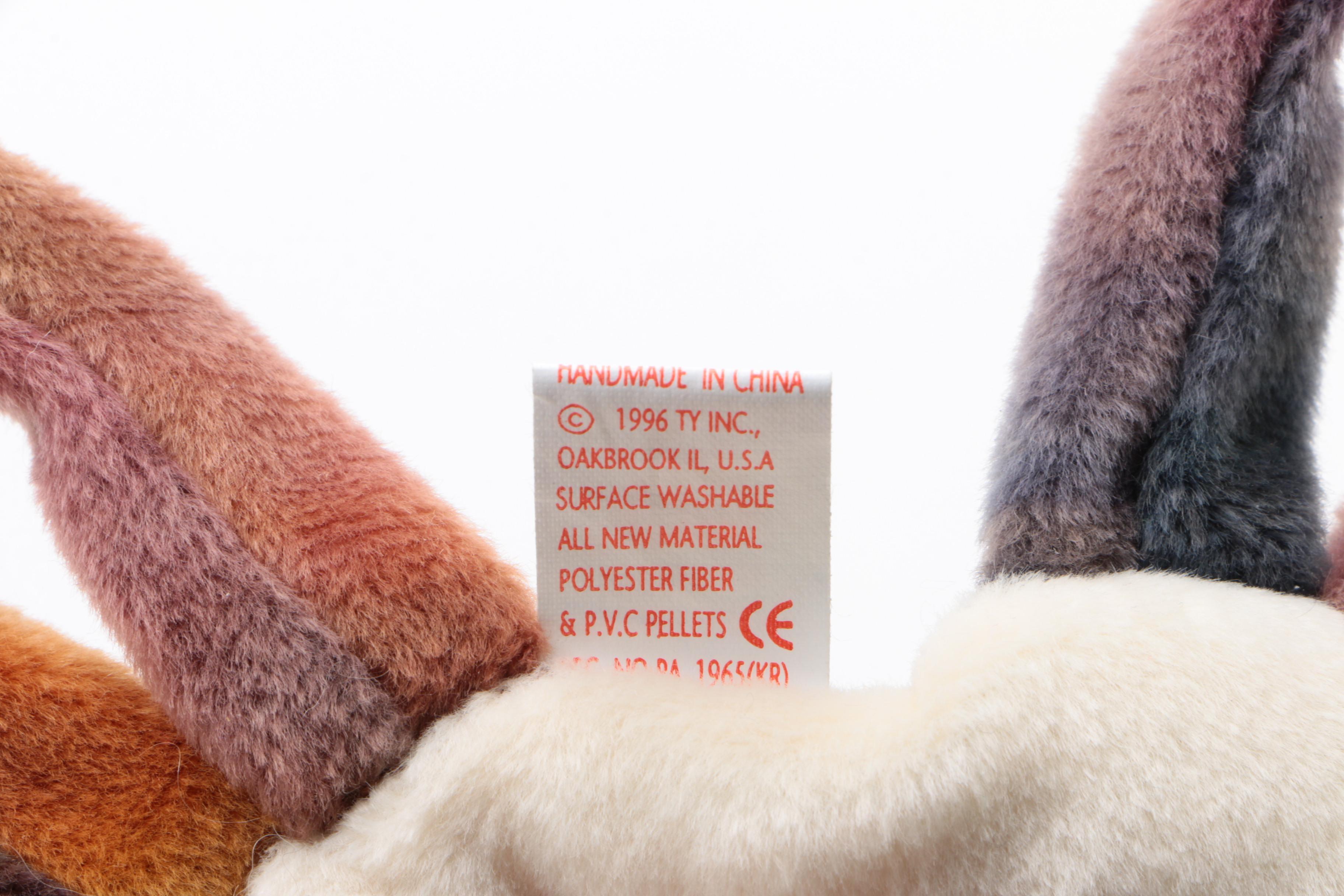 Ty Beanie Baby "Claude" the Crab Stuffed Toy with 4th Generation Swing Tag