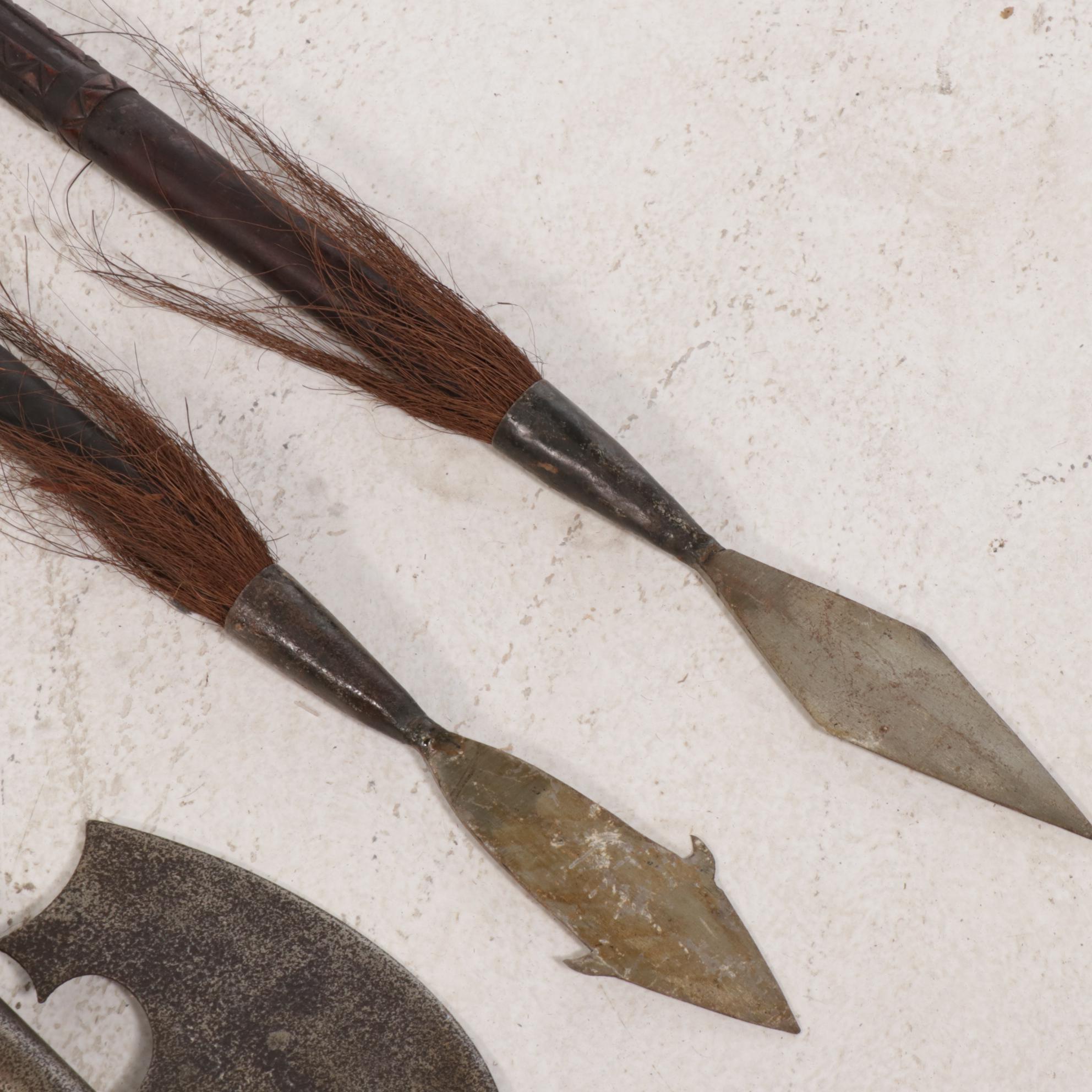 Replica Polearms Including Spears and Halberd