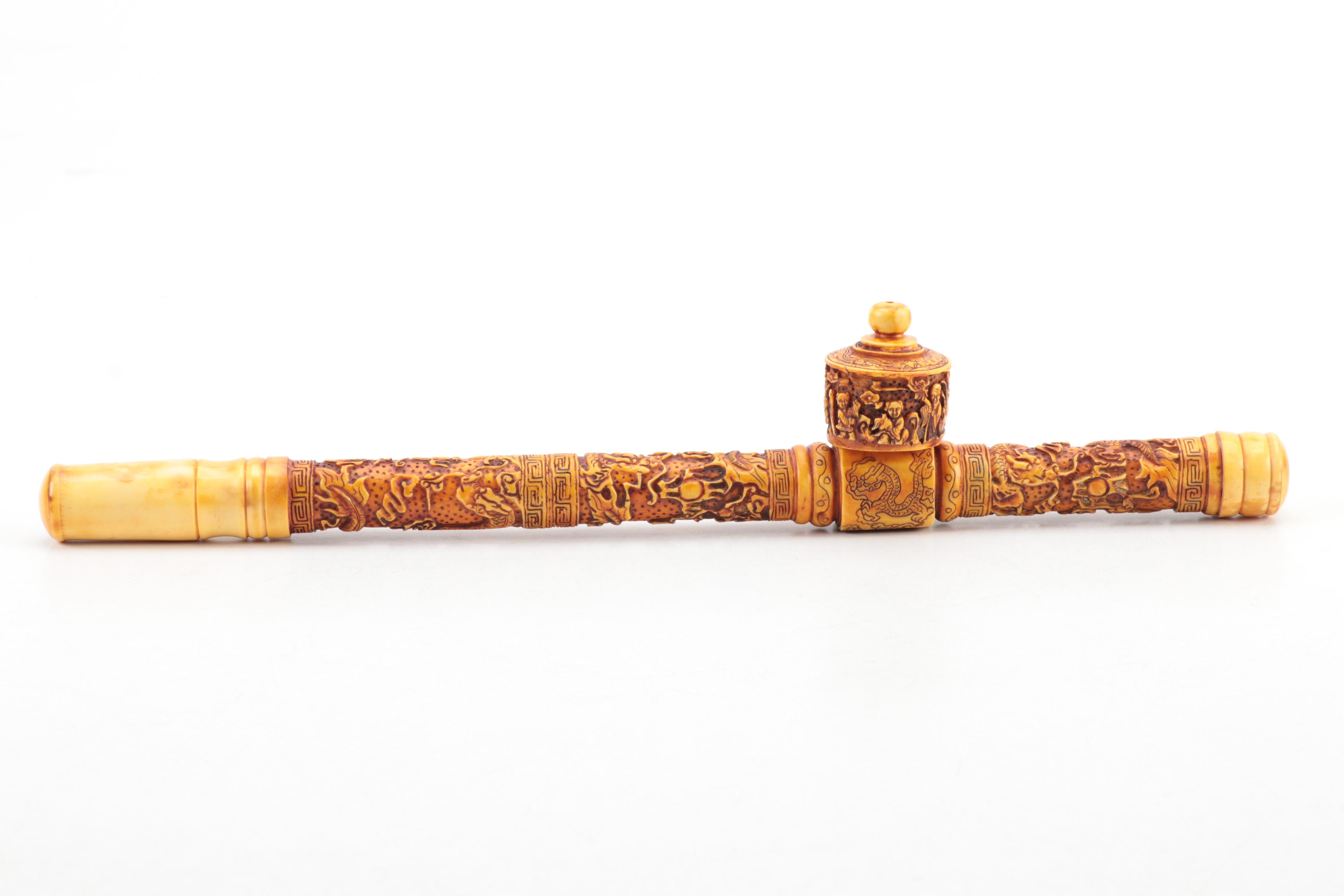 Chinese Resin Opium Pipe