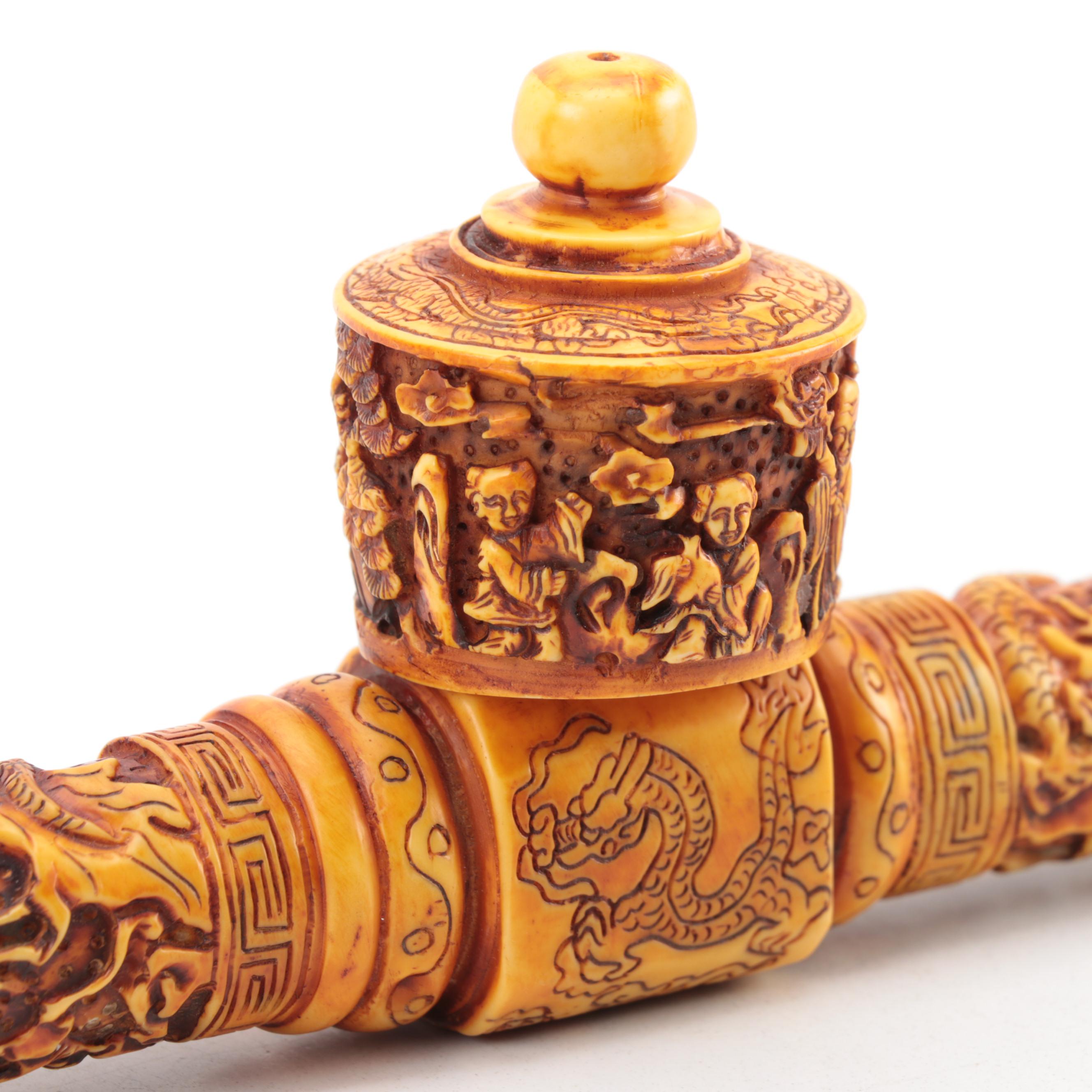 Chinese Resin Opium Pipe
