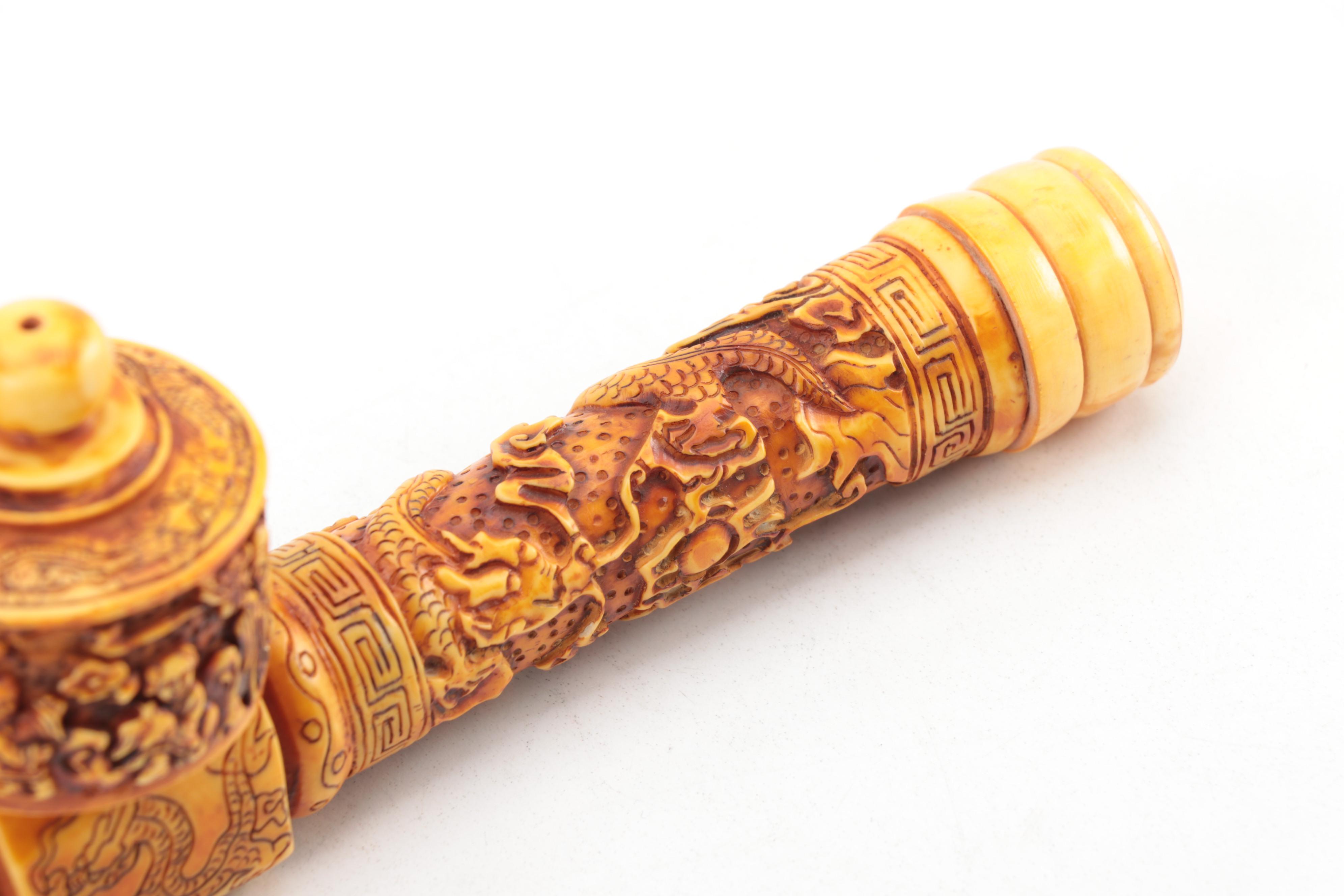 Chinese Resin Opium Pipe