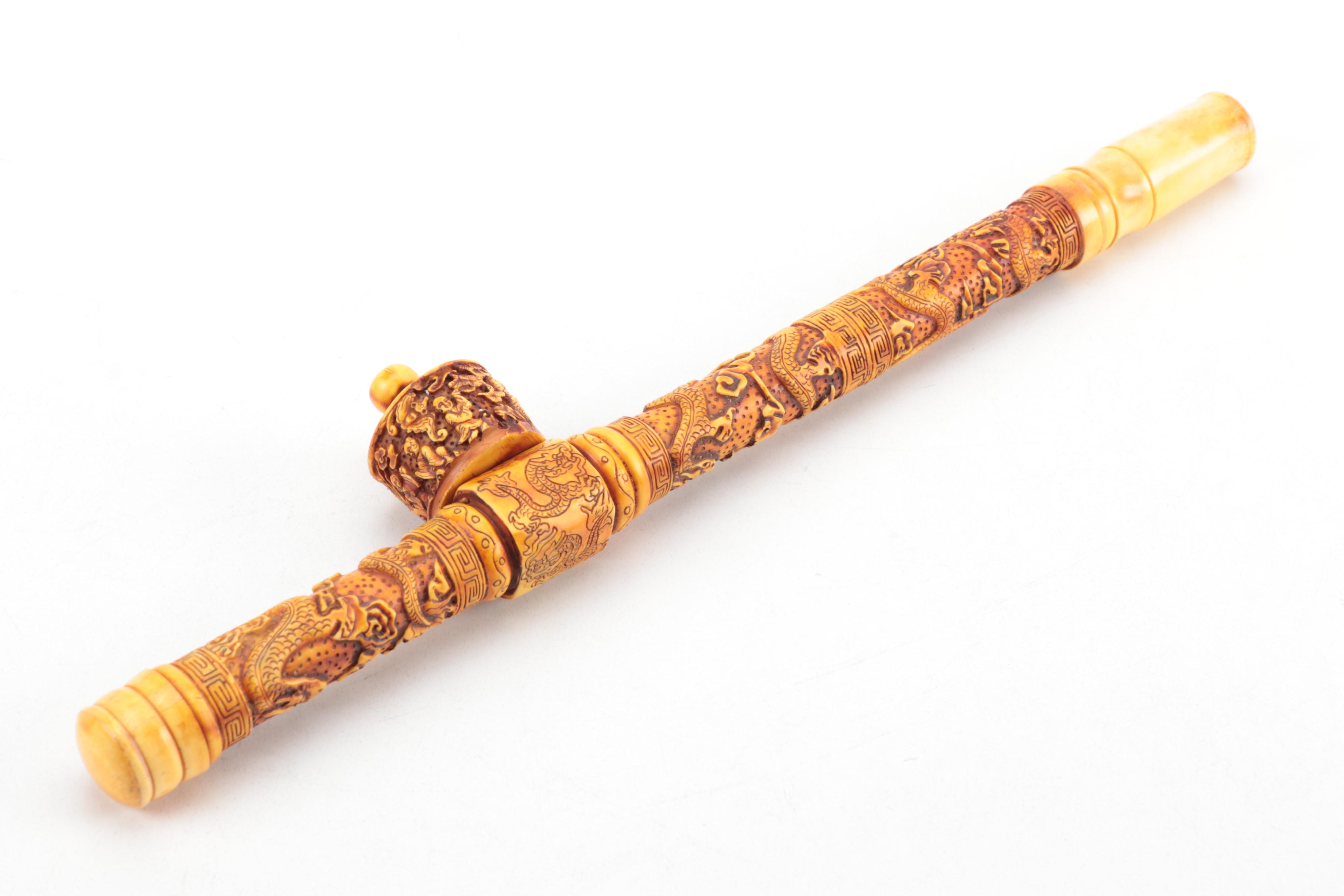 Chinese Resin Opium Pipe
