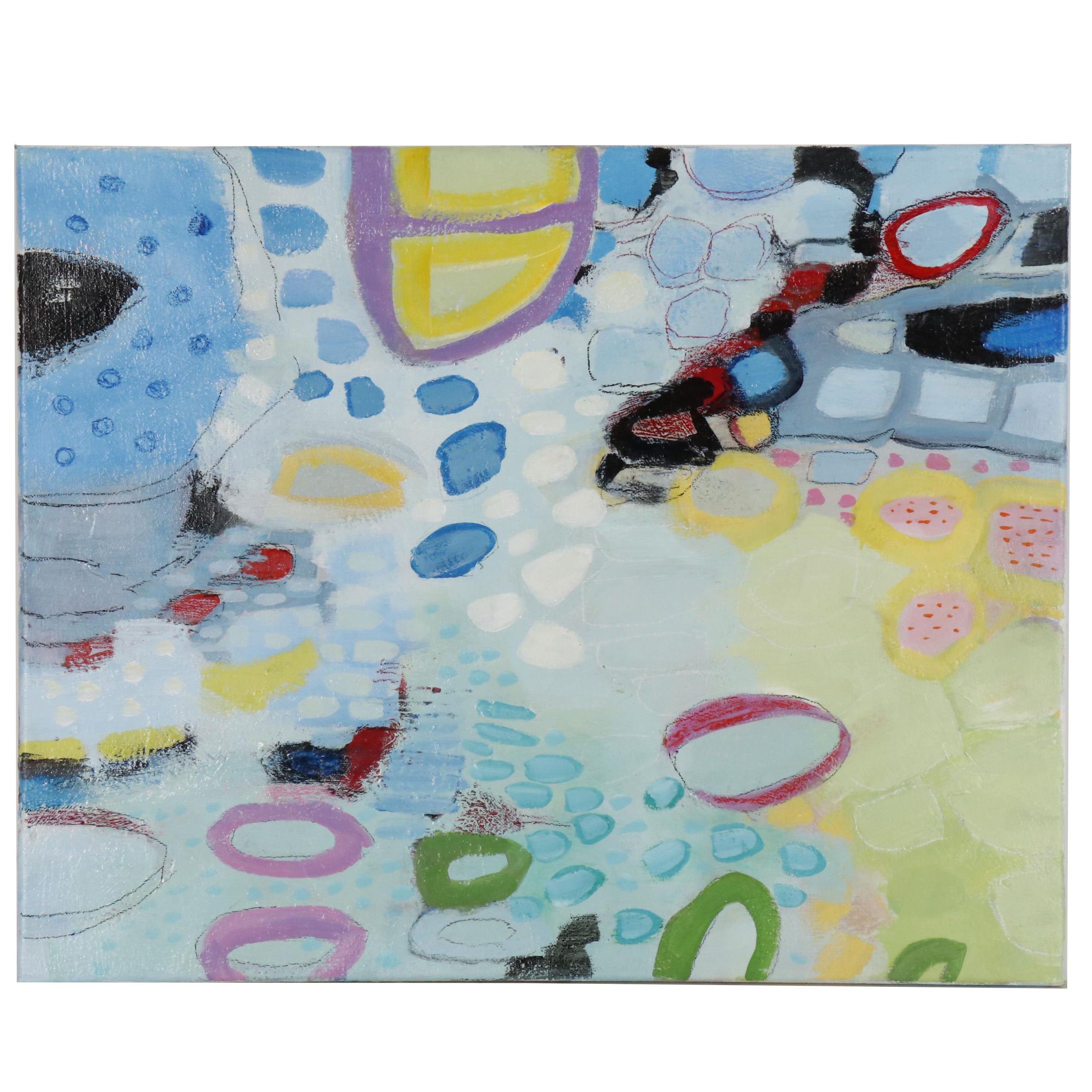 Lee Hafer Abstract Acrylic Painting