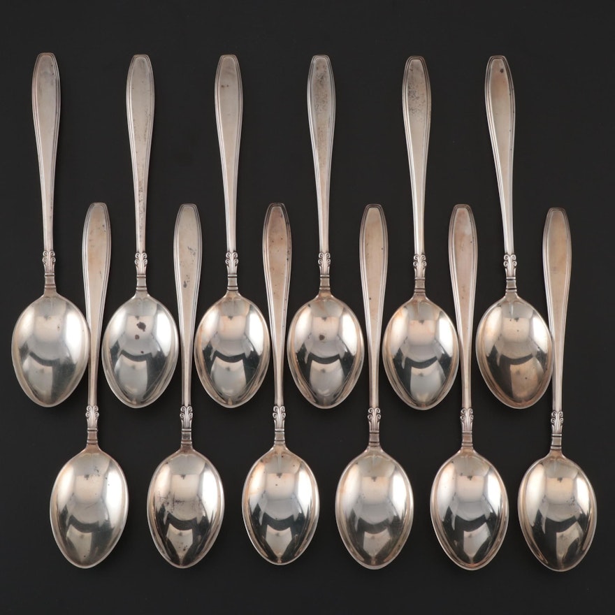 Gorham "Nocturne" Sterling Silver Teaspoons, Mid-Century