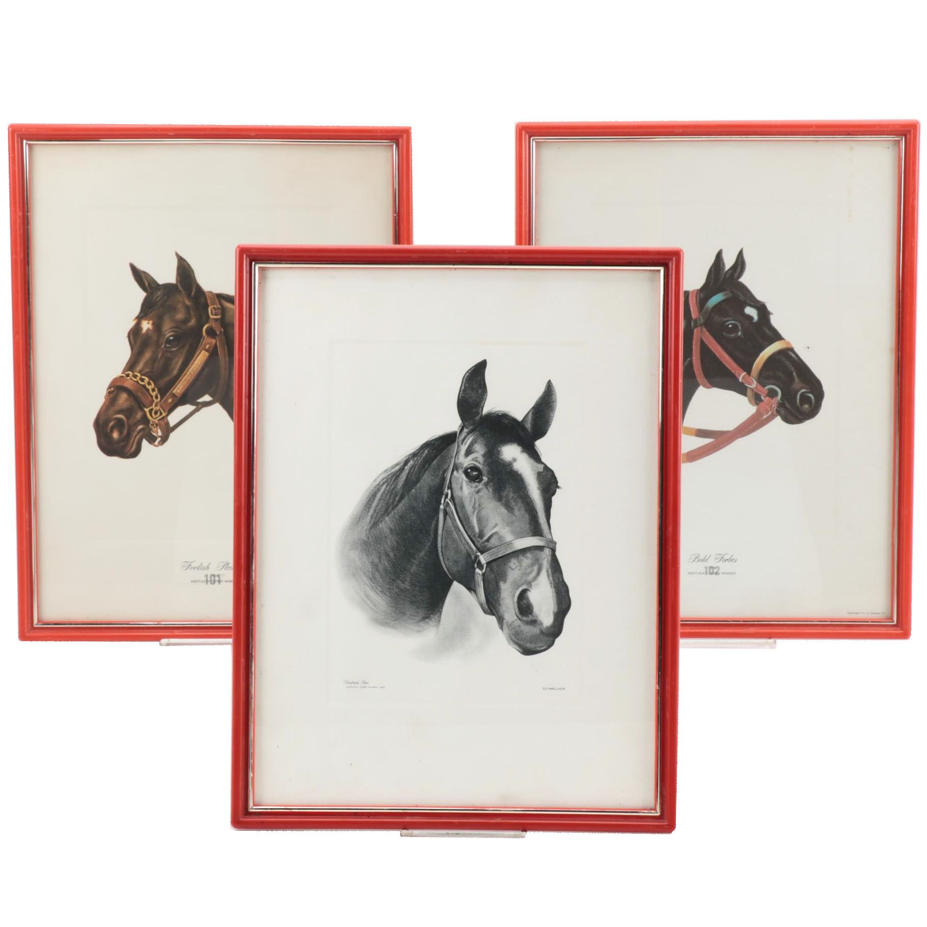 Kentucky Derby "Past Winners" Horse Prints Including Foolish Pleasure