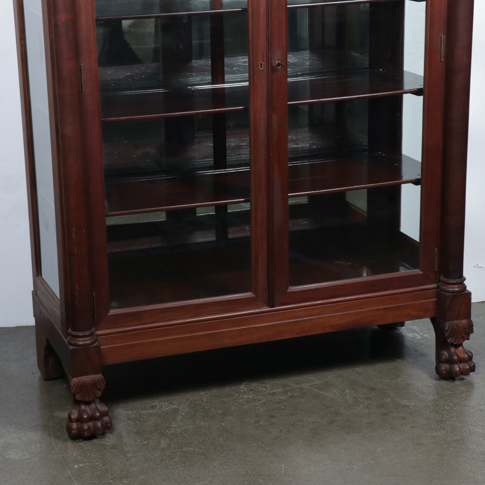 George C. Flint Co. Empire Revival Display Cabinet, Circa 1900