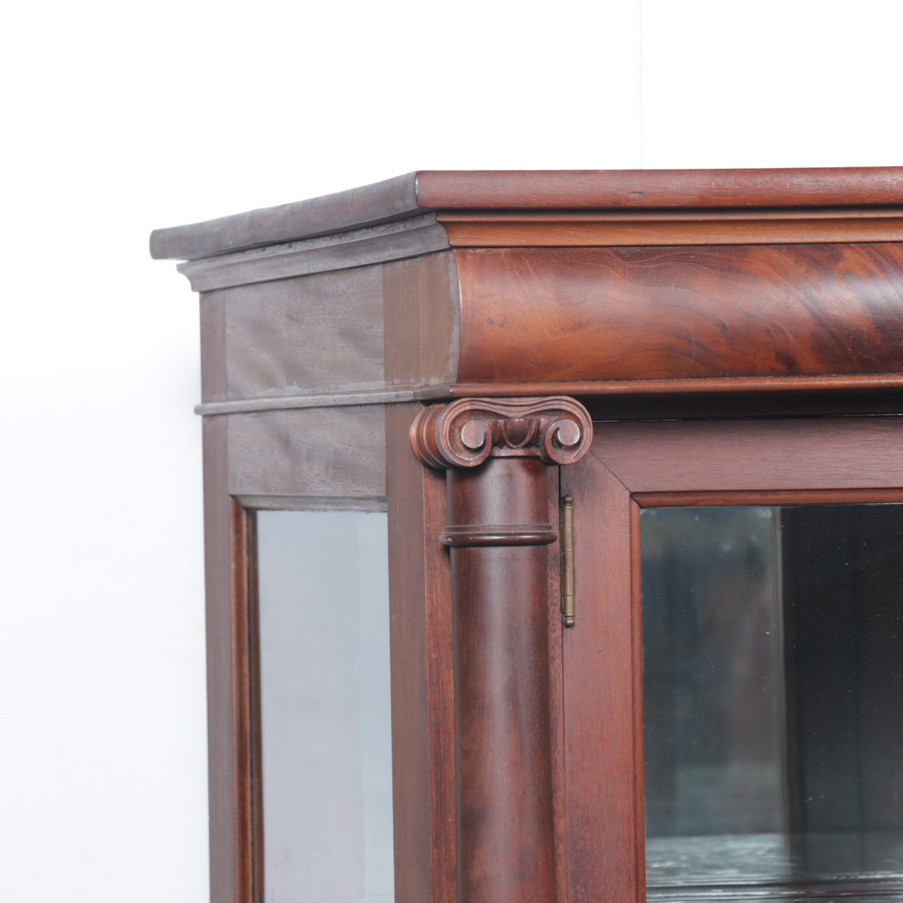 George C. Flint Co. Empire Revival Display Cabinet, Circa 1900