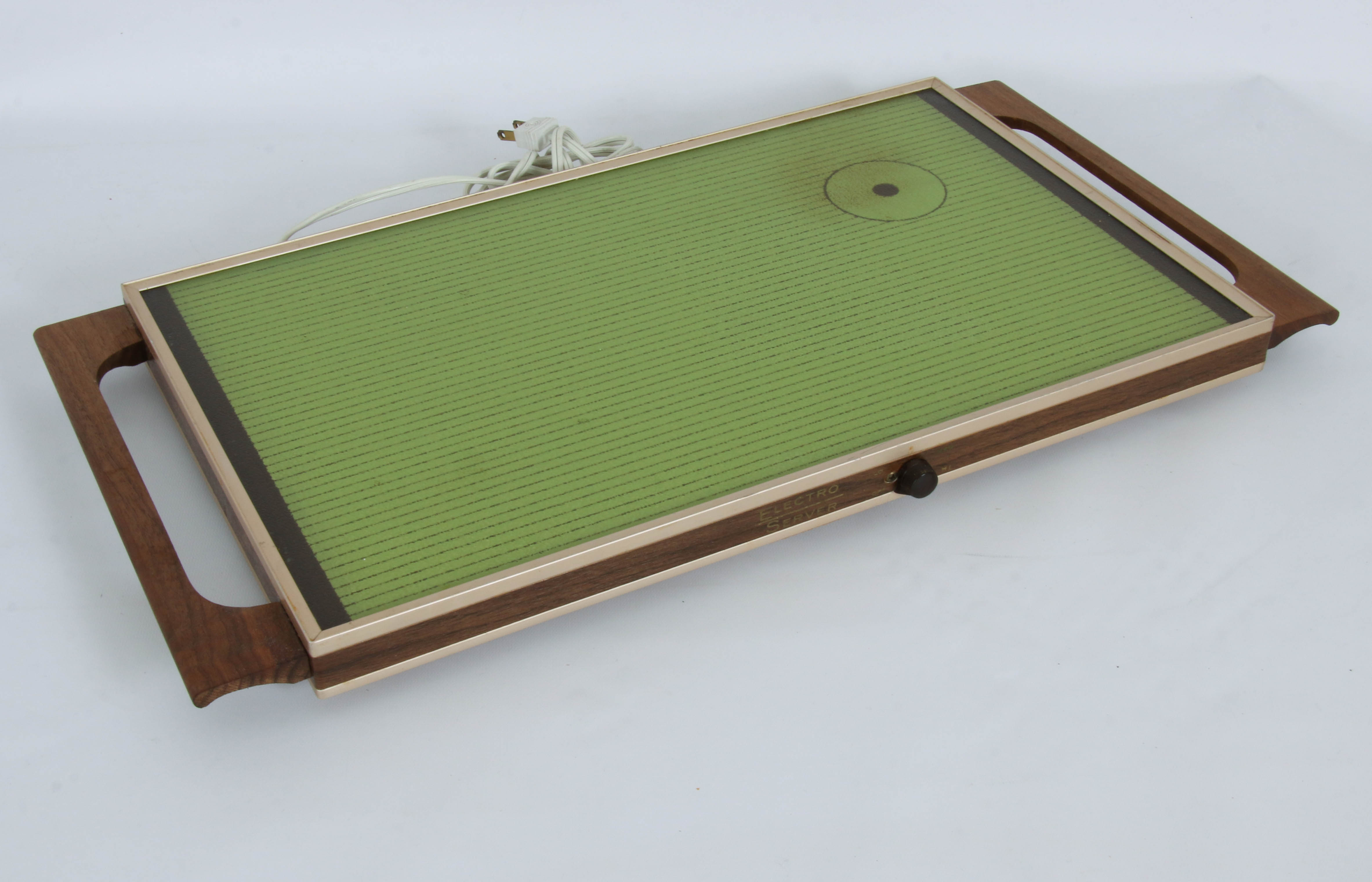 Santa Anita Ware Ceramic Dip Tray with Other Electric Serveware, Mid-20th C.