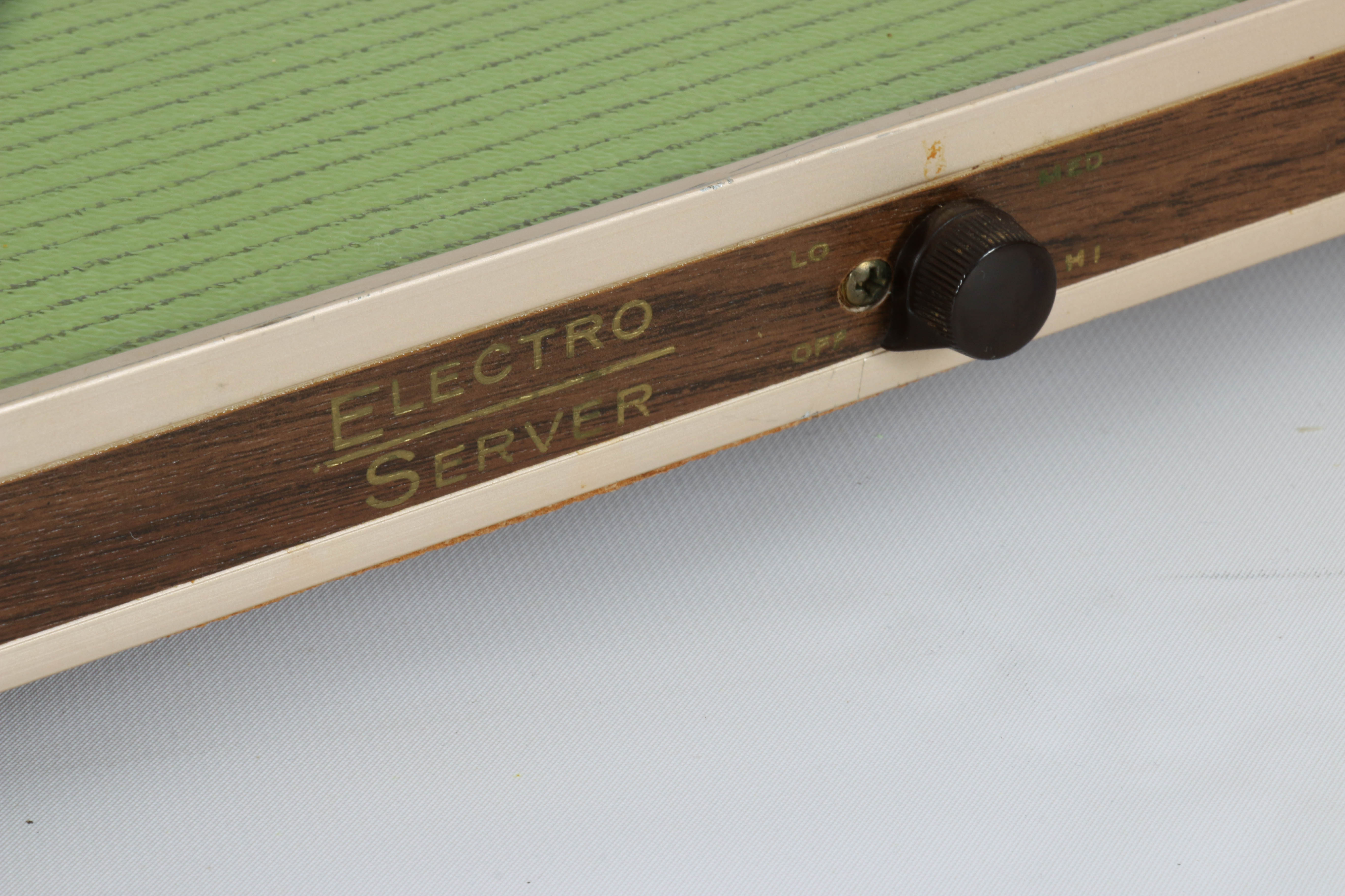 Santa Anita Ware Ceramic Dip Tray with Other Electric Serveware, Mid-20th C.