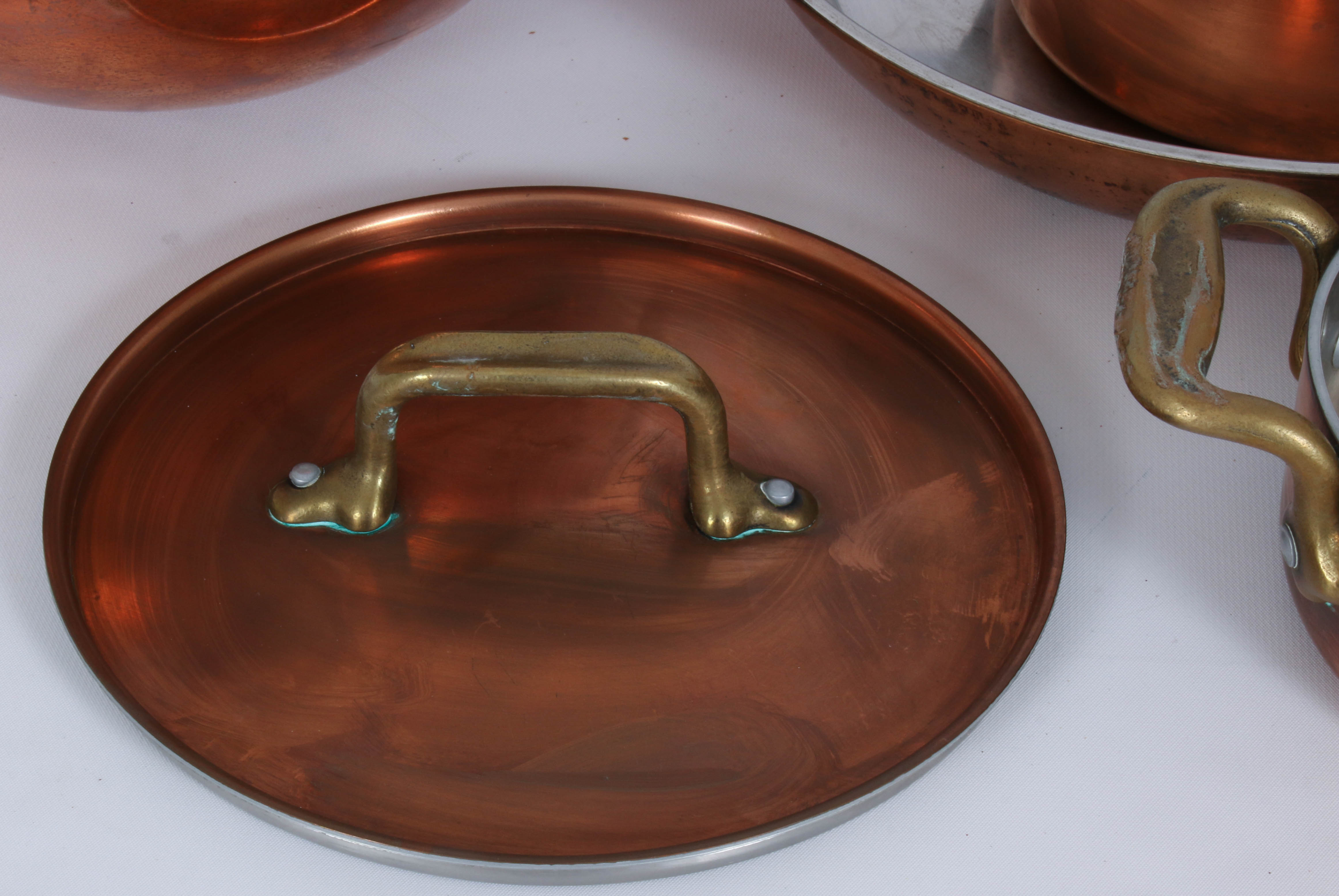 Culinox Copper Frying Pan with Other Copper Cookware