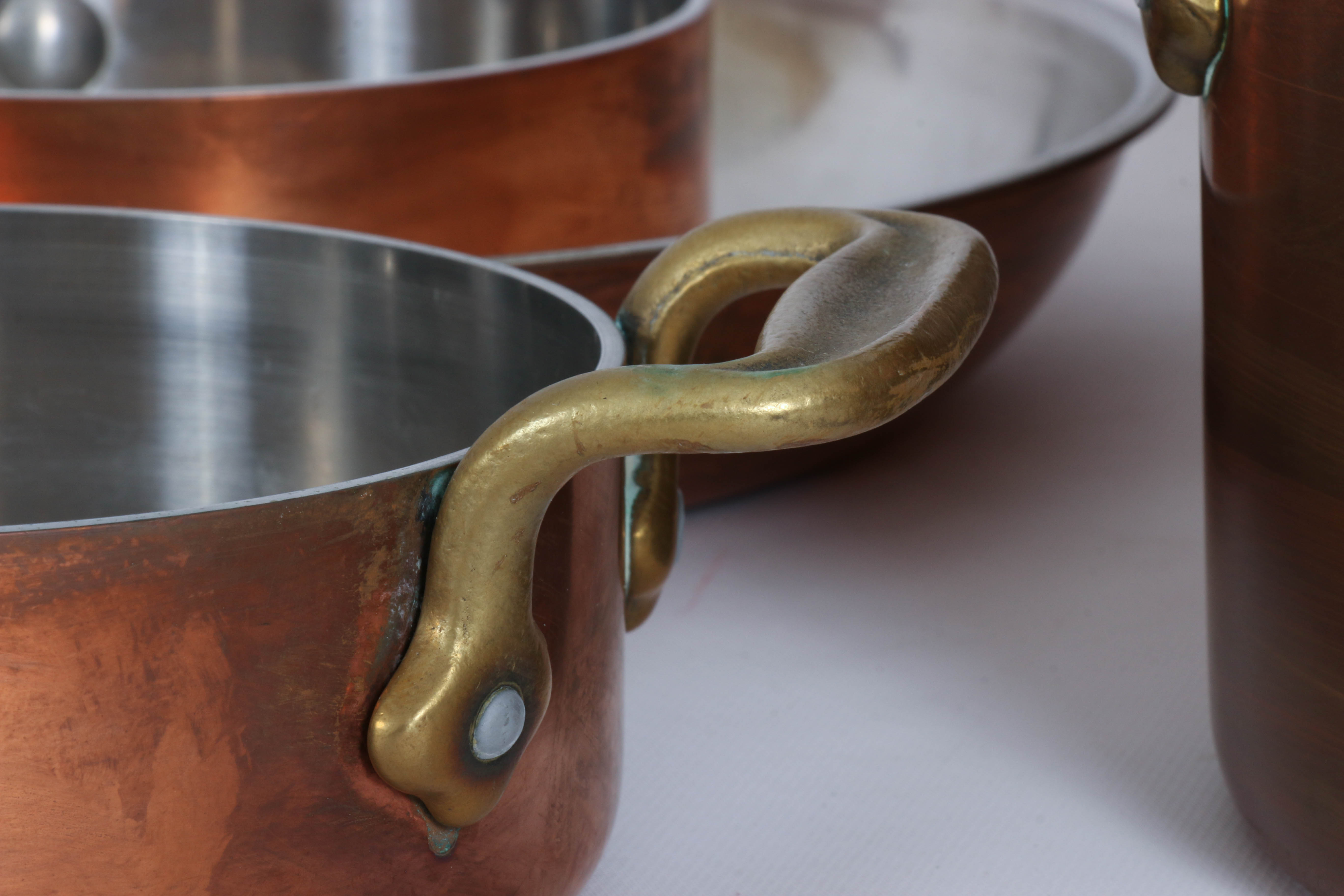 Culinox Copper Frying Pan with Other Copper Cookware