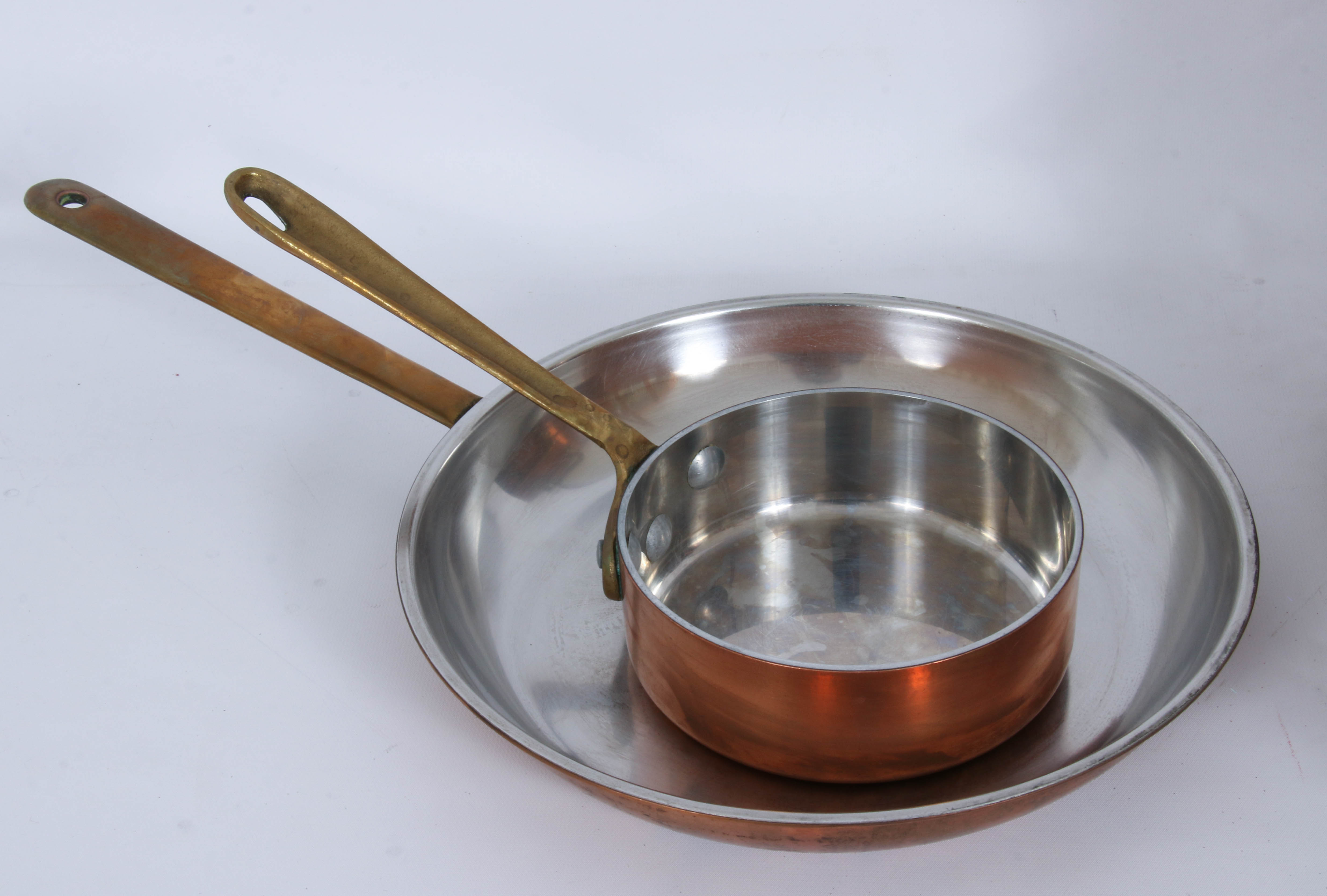 Culinox Copper Frying Pan with Other Copper Cookware