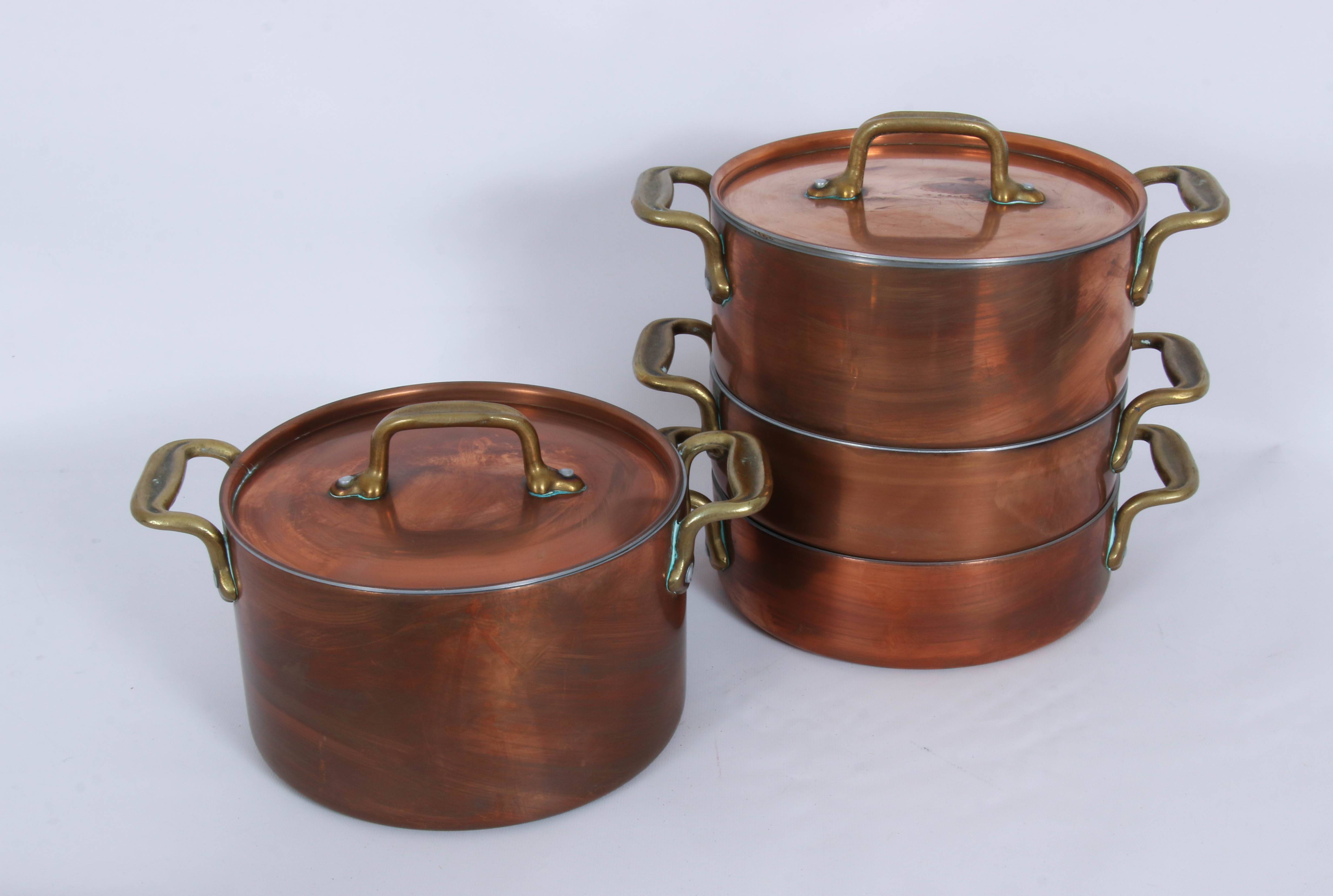 Culinox Copper Frying Pan with Other Copper Cookware