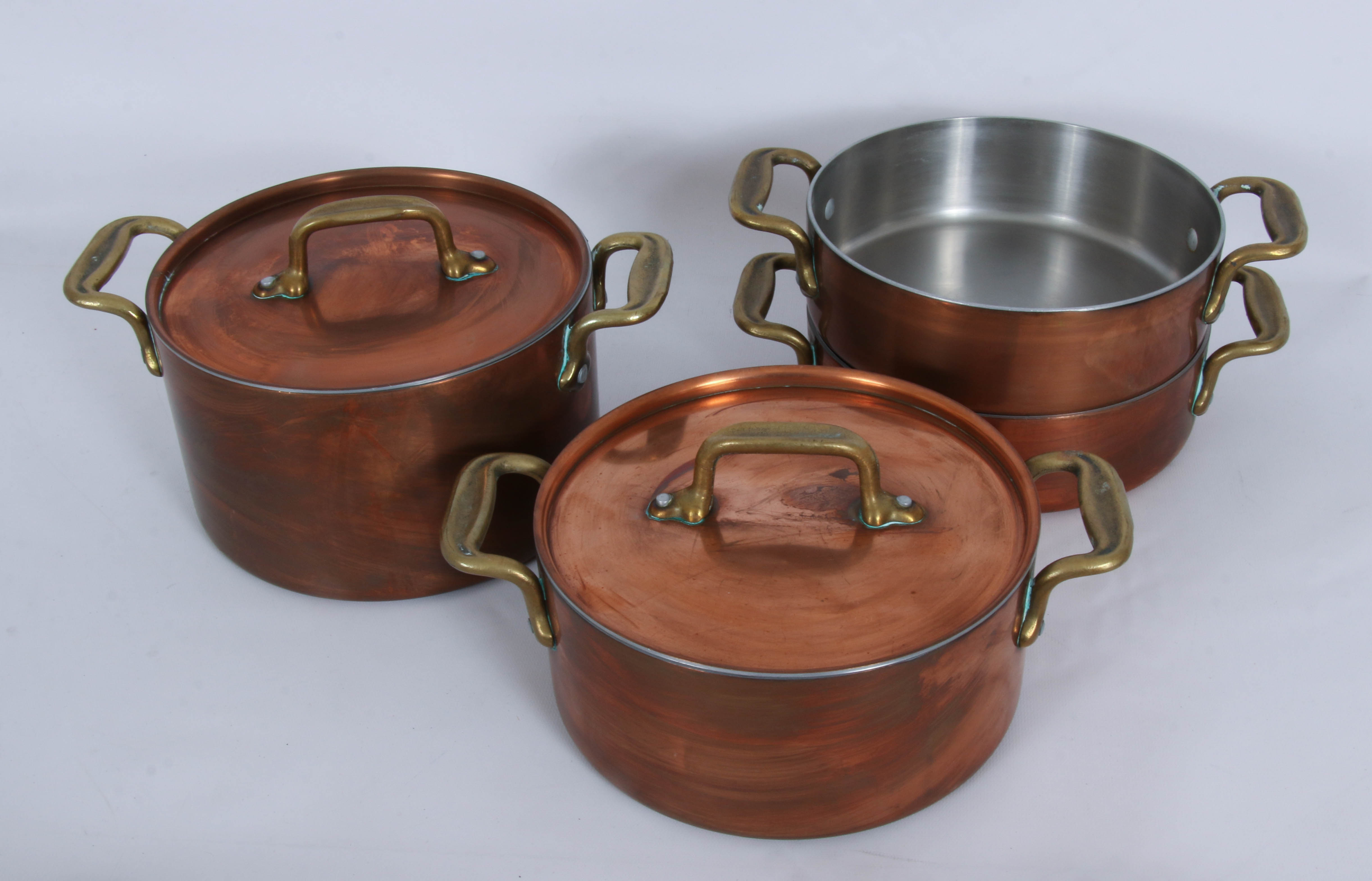 Culinox Copper Frying Pan with Other Copper Cookware