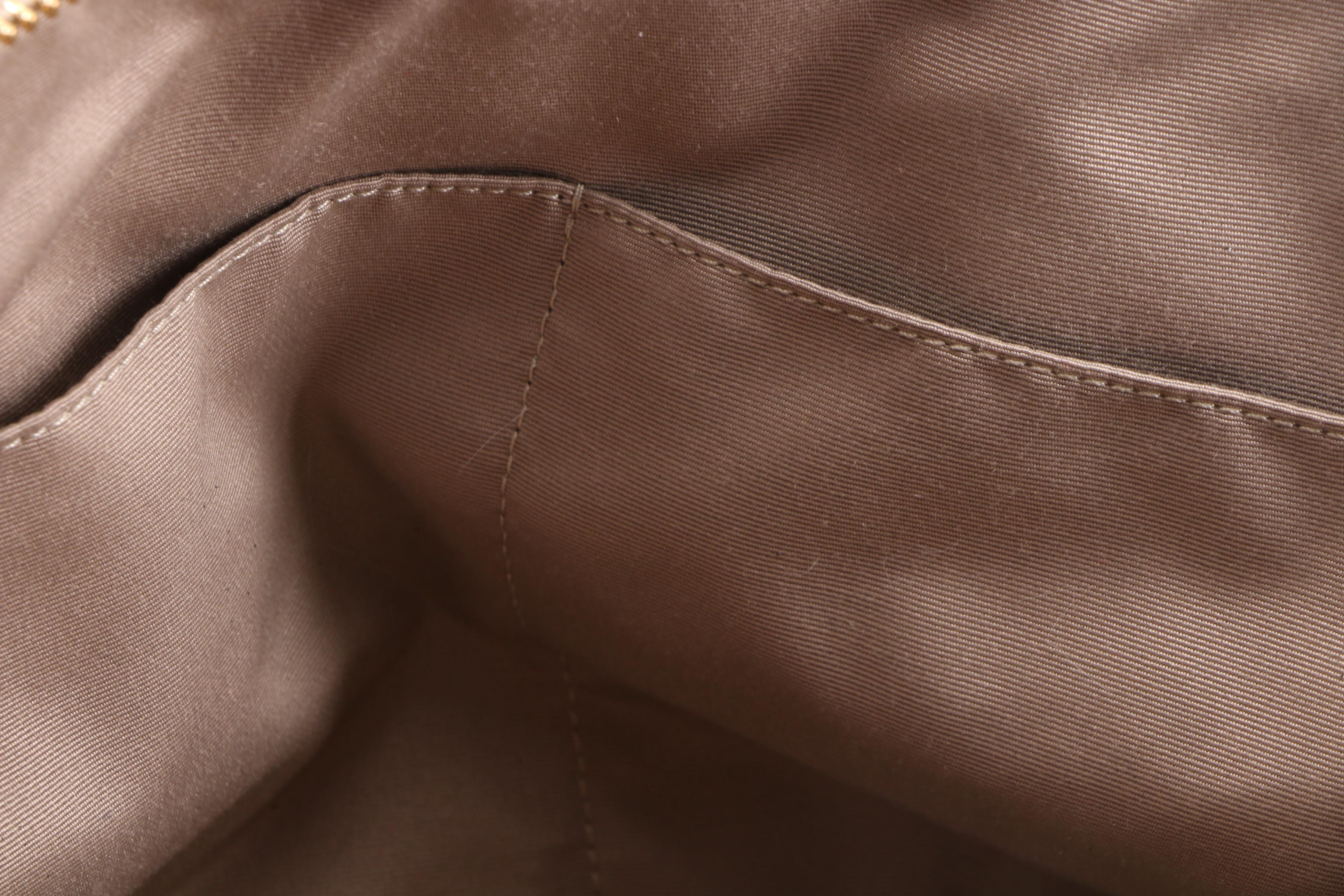 Coach Cora Domed Taupe Grained Leather Convertible Satchel