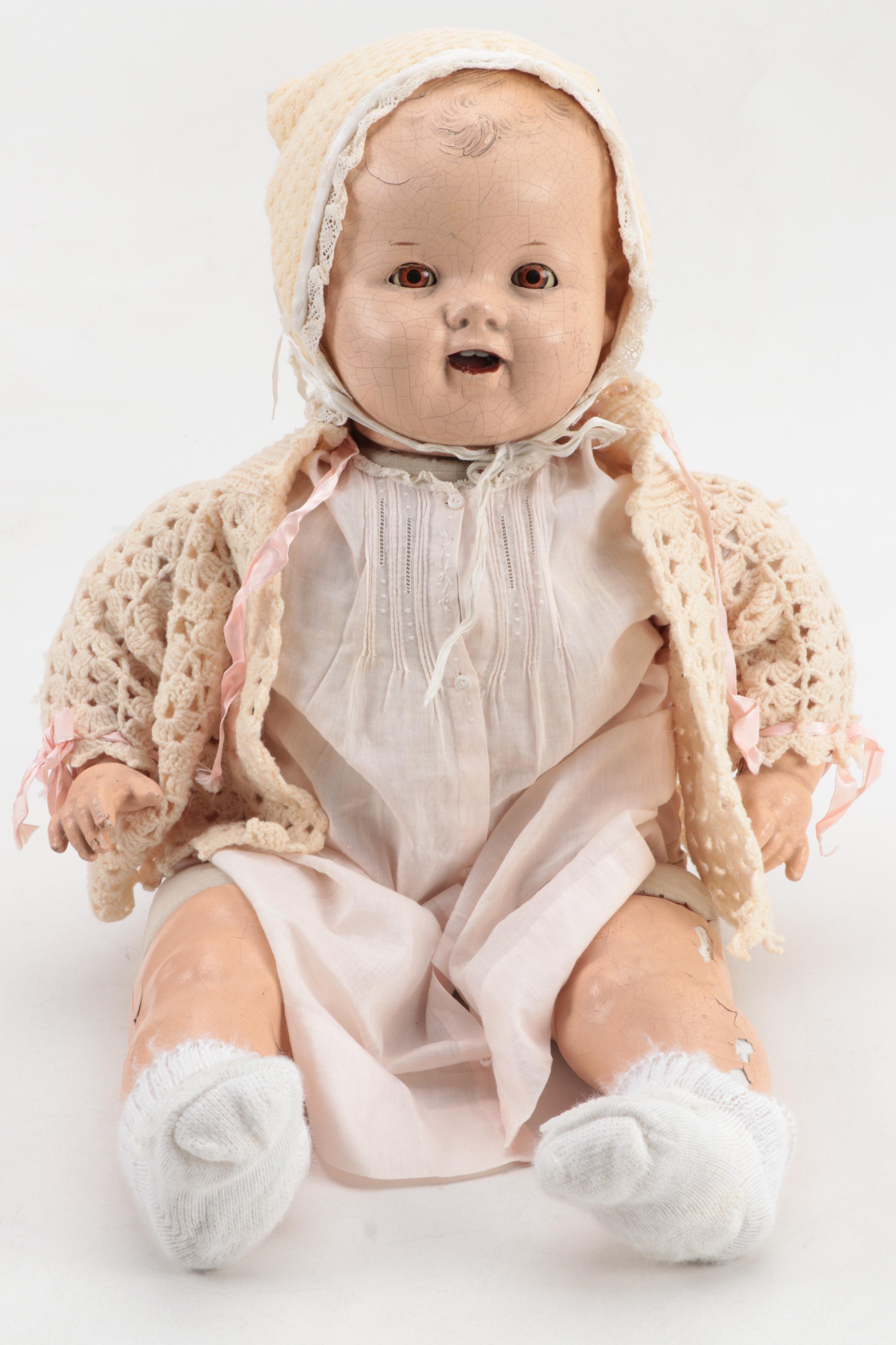 Arranbee "Dream Baby" Composition and Cloth Doll, 1930s - 1940s