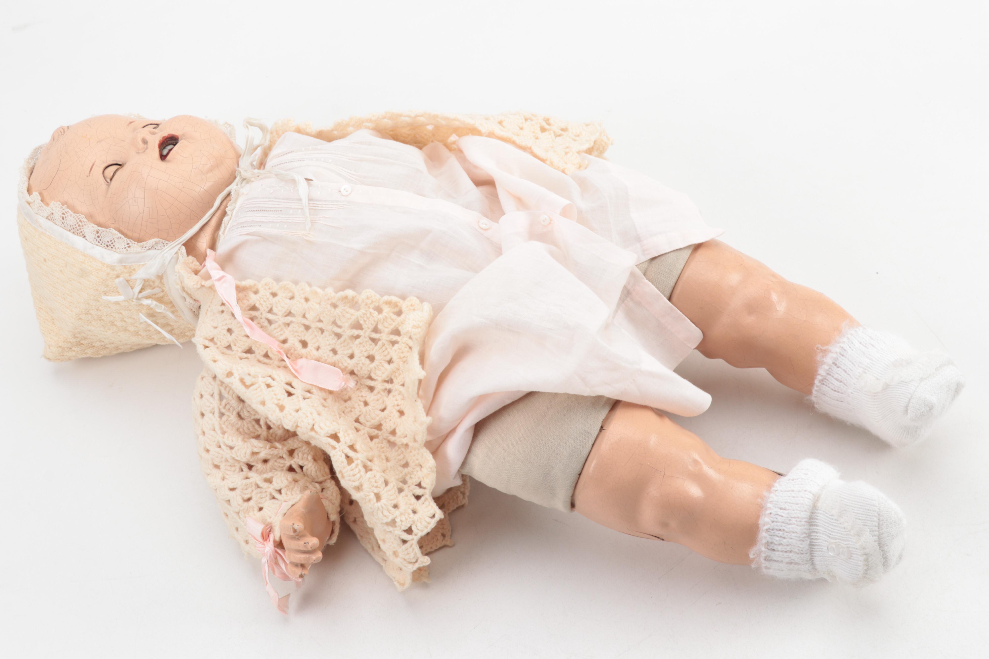 Arranbee "Dream Baby" Composition and Cloth Doll, 1930s - 1940s
