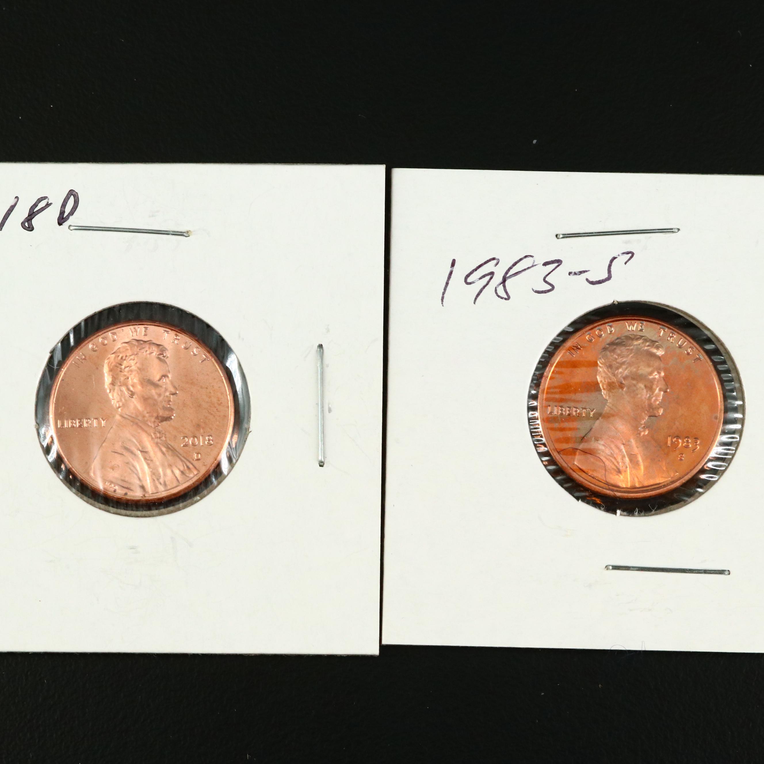 Seventeen Vintage to Modern U.S. Proof and Uncirculated Coins