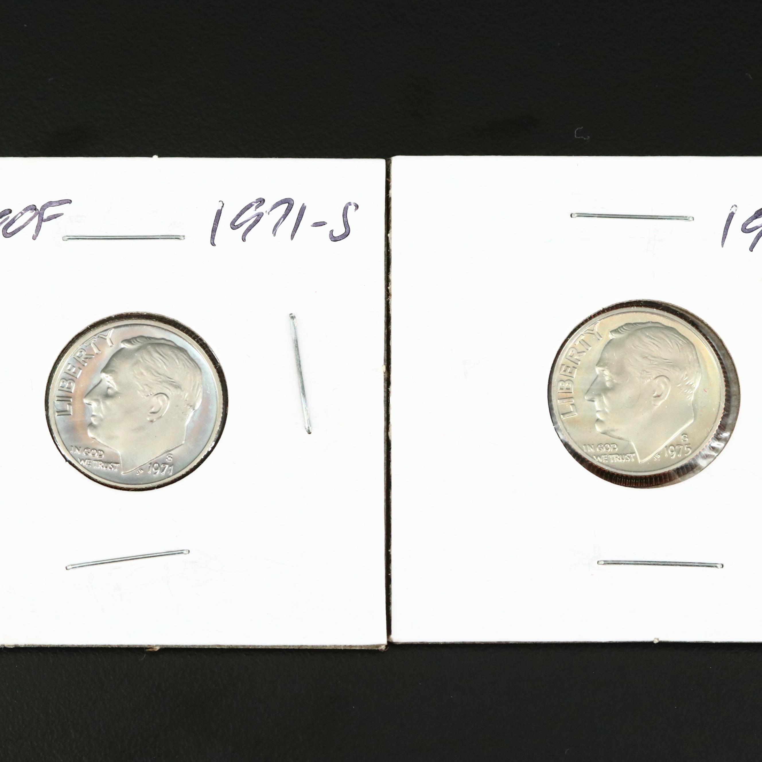 Seventeen Vintage to Modern U.S. Proof and Uncirculated Coins