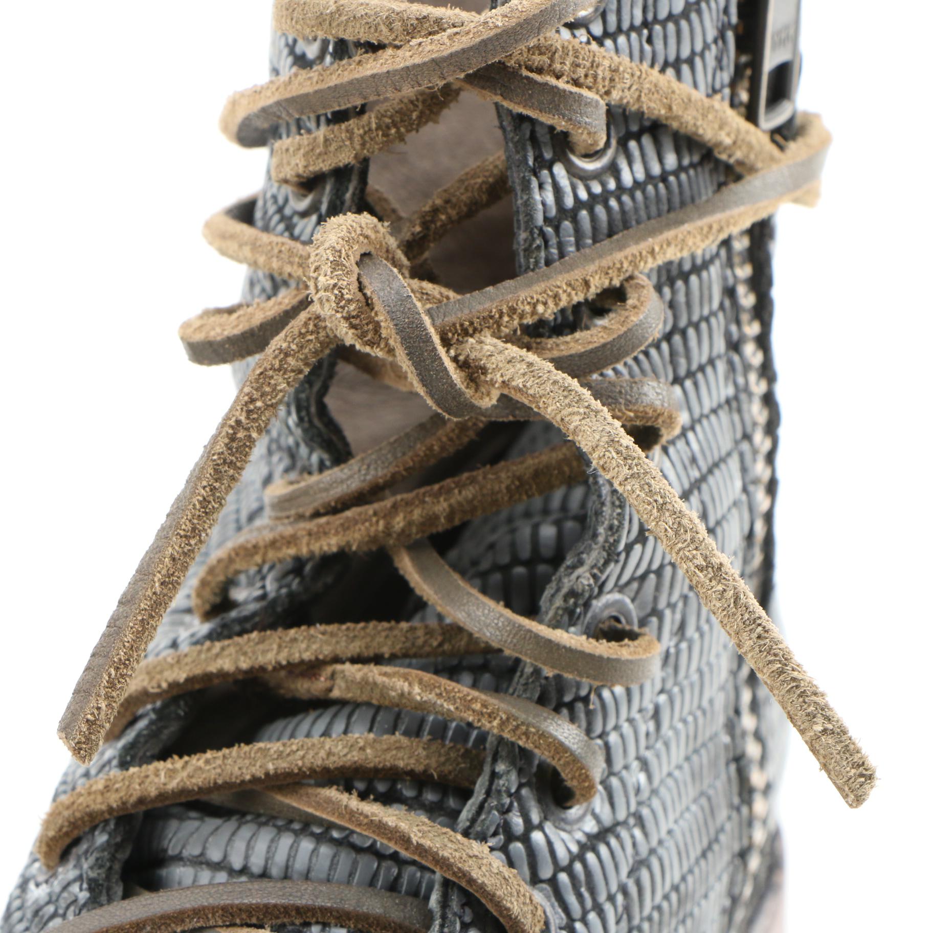 BED|STÜ and Freebird Basket Weave and Embossed Leather Boots