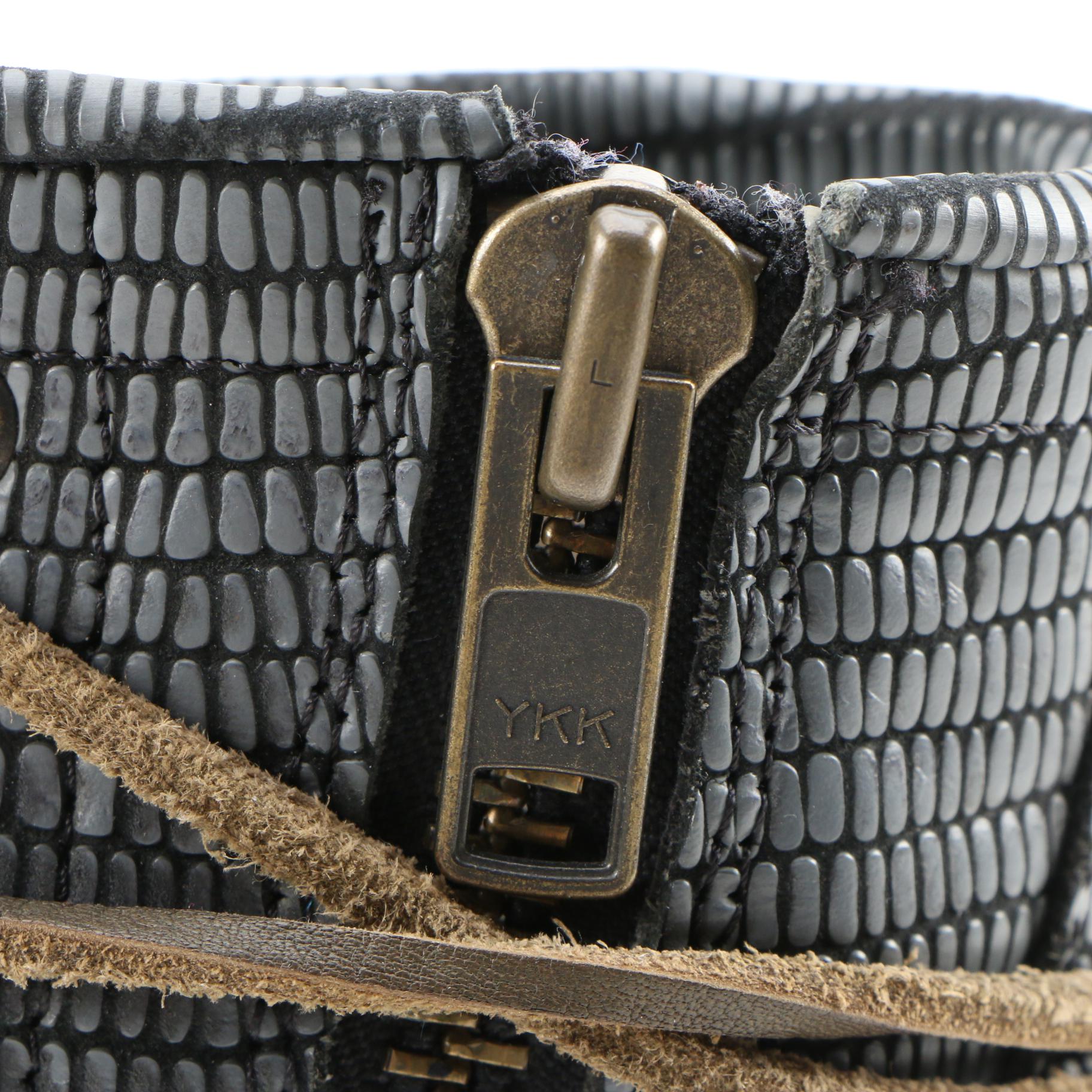 BED|STÜ and Freebird Basket Weave and Embossed Leather Boots