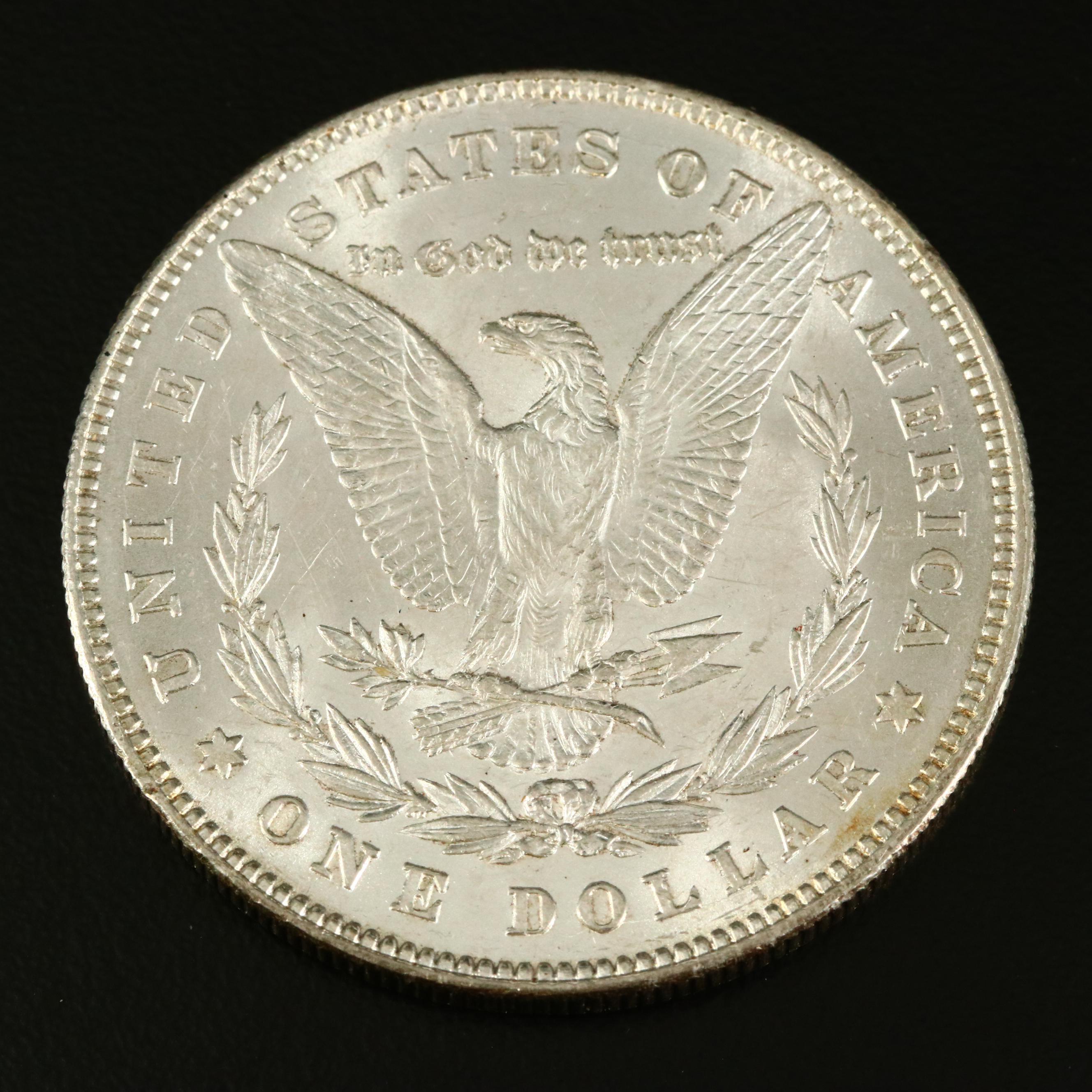 1878 Morgan Silver Dollar, 7 Over 8 Tail Feathers Variety