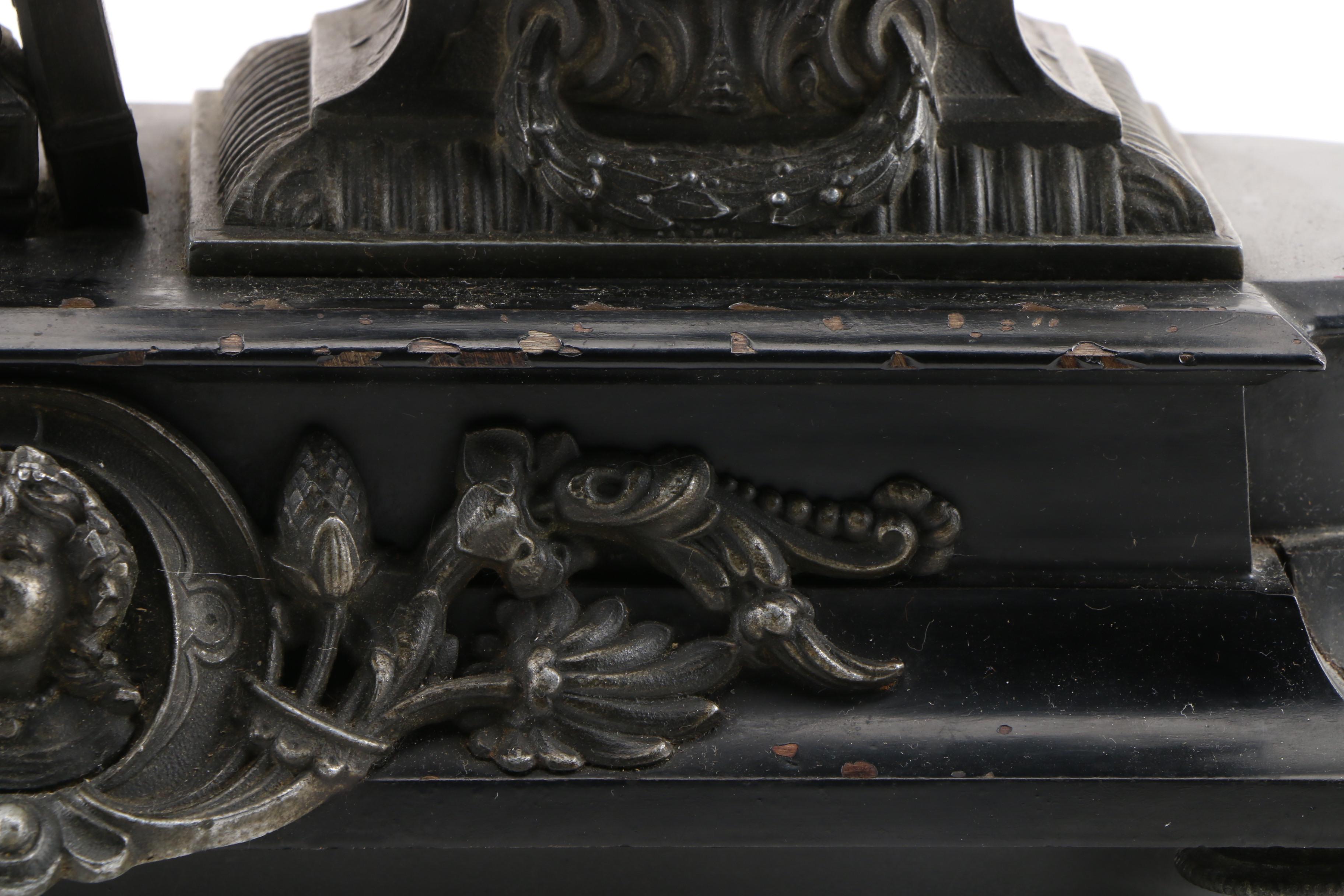 Ansonia Figural Mantel Clock of Isaac Newton