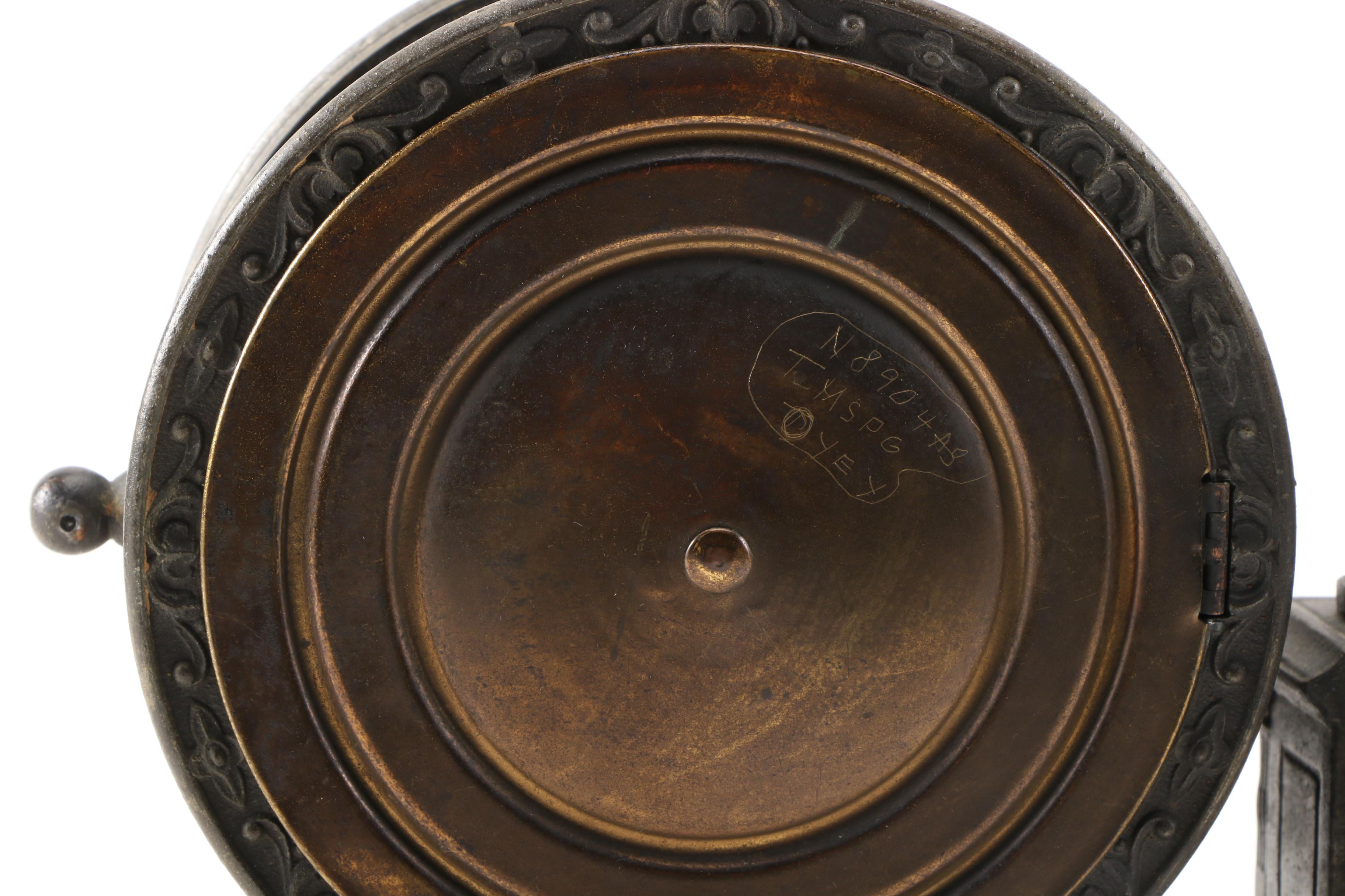 Ansonia Figural Mantel Clock of Isaac Newton