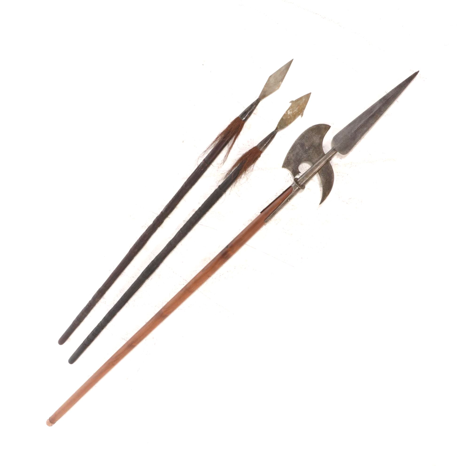 Replica Polearms Including Spears and Halberd