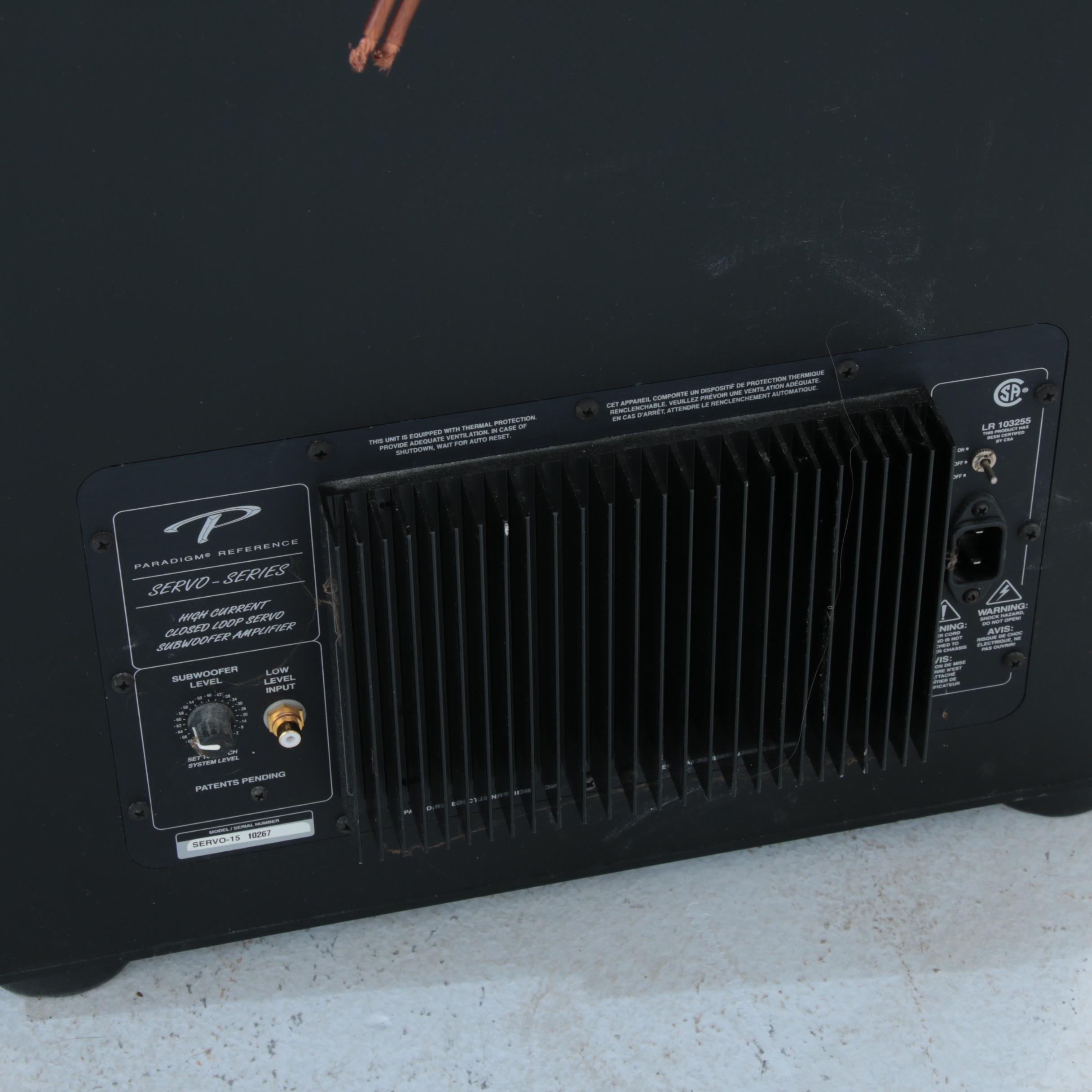 Paradigm Reference Servo-Series Speaker System